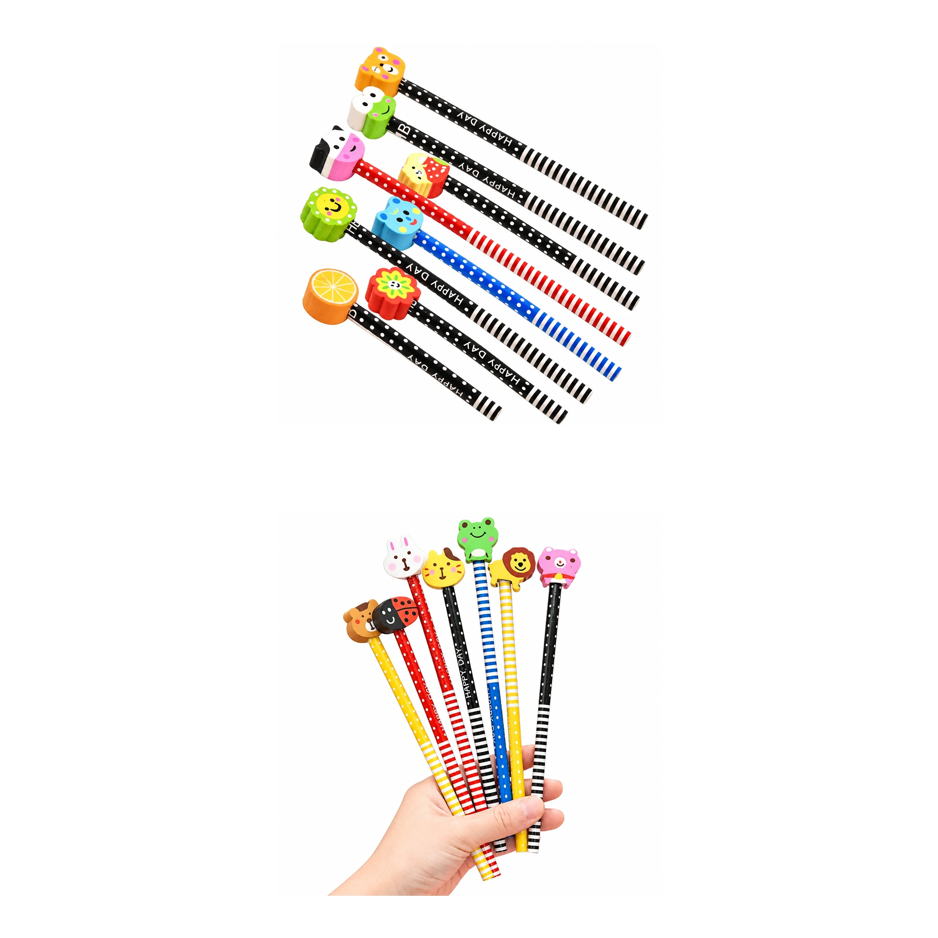 Juego de Lápiz y Borrador de Plástico para Escolares image 2