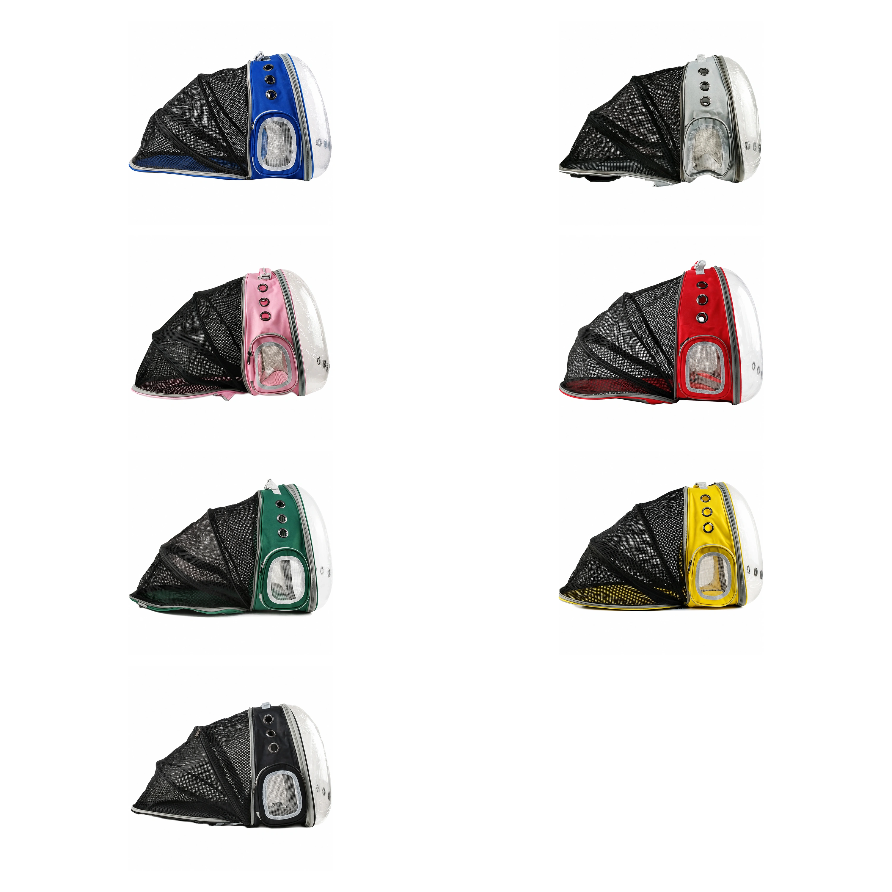 Bolso Transportador para Mascotas 33×42×28cm Tela de Malla Transparente