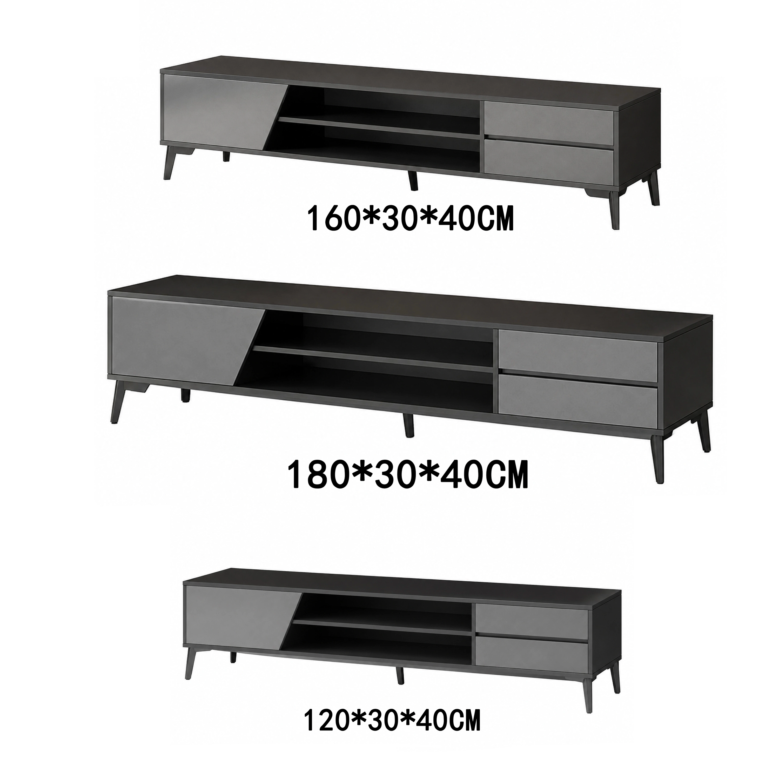Mueble para Televisor Varios Tamaños Tablero de Densidad (MDF)