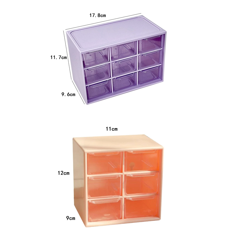 Caja Organizadora 9 Compartimentos Varias Medidas de Plástico para Objetos Varios