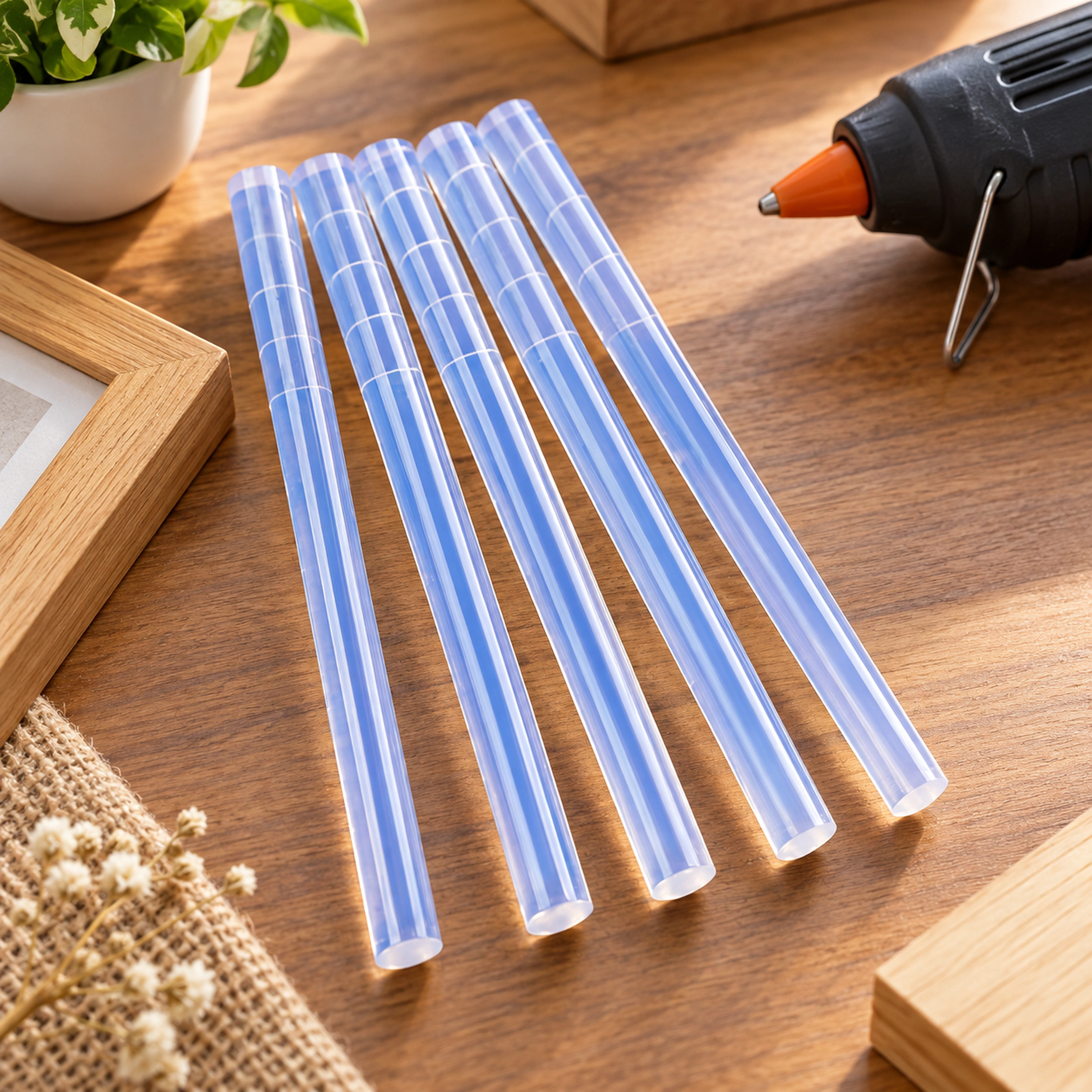 Barras de Pegamento Termofusible Mezcla Transparente 0.7*27cm