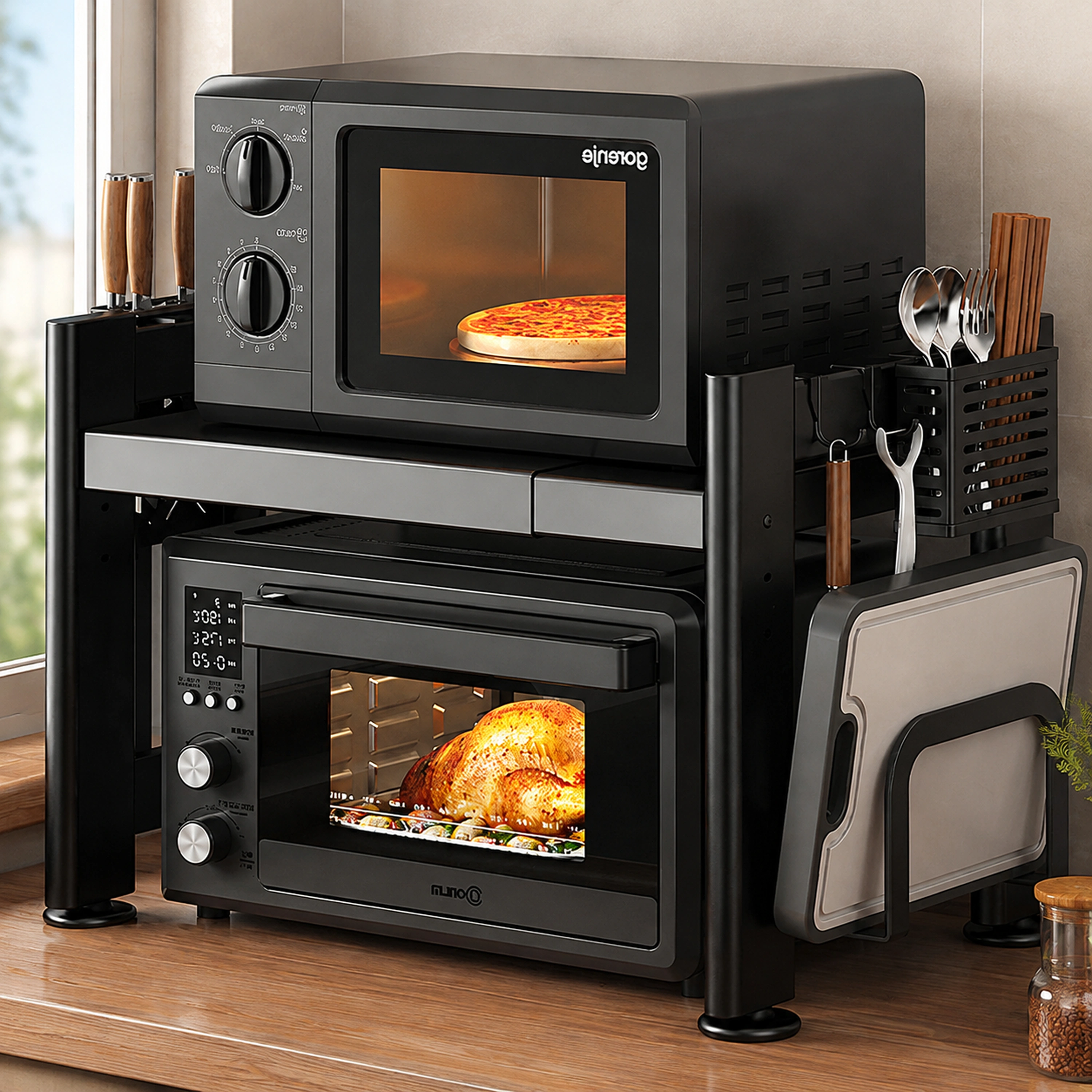 Estante Organizador 42 × 46 cm de Acero al Carbono para Organizar