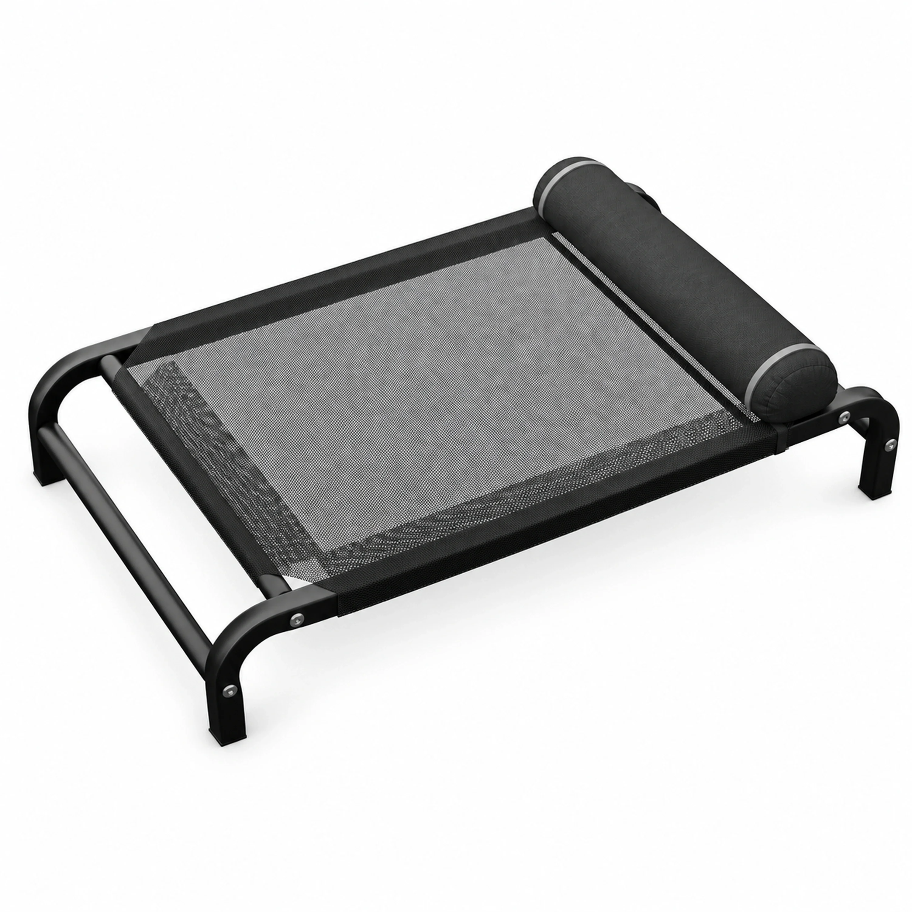 123*70*18cm Cama para Perro Hierro Negro