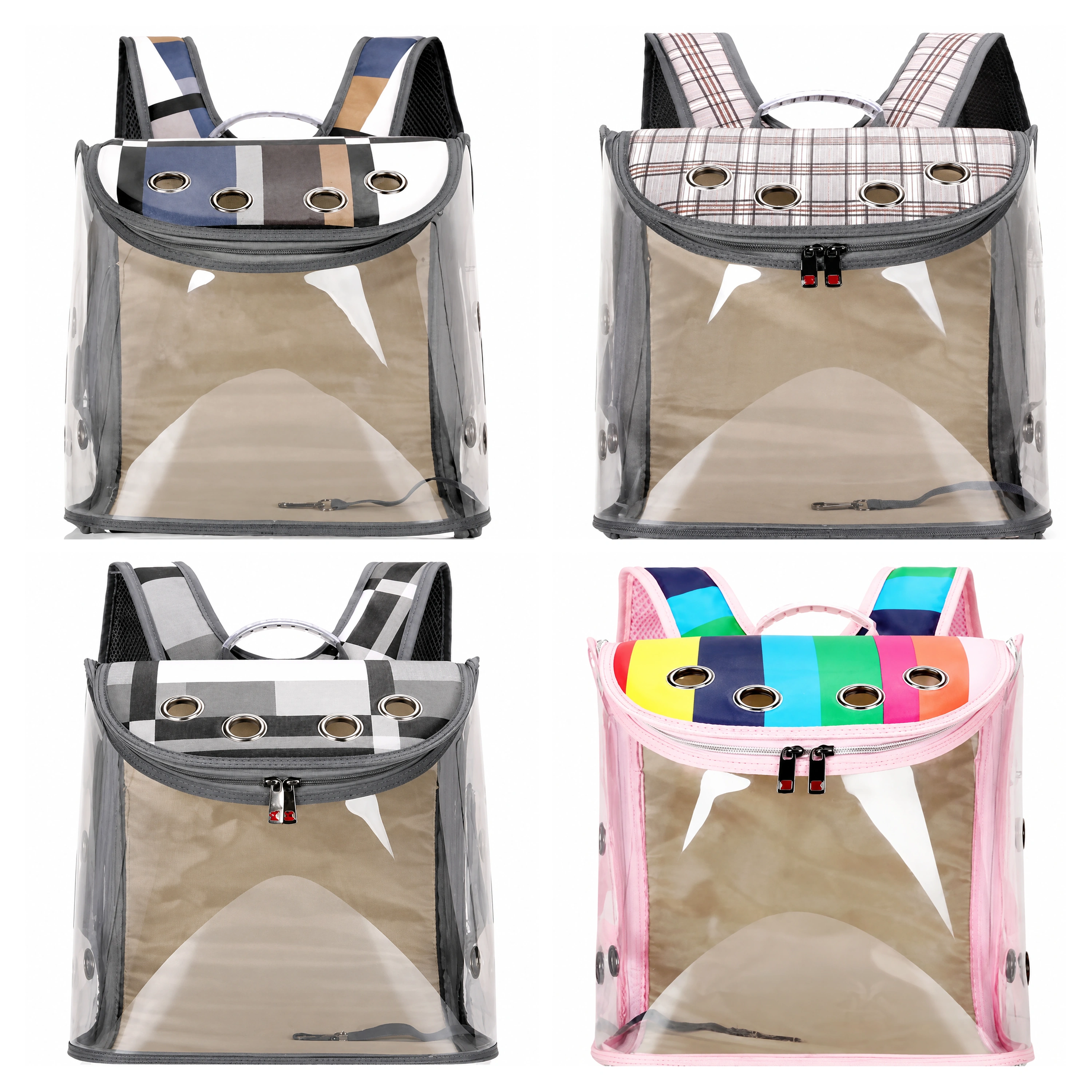 Bolso Transportador para Mascotas 37×31×19cm PU Plegable
