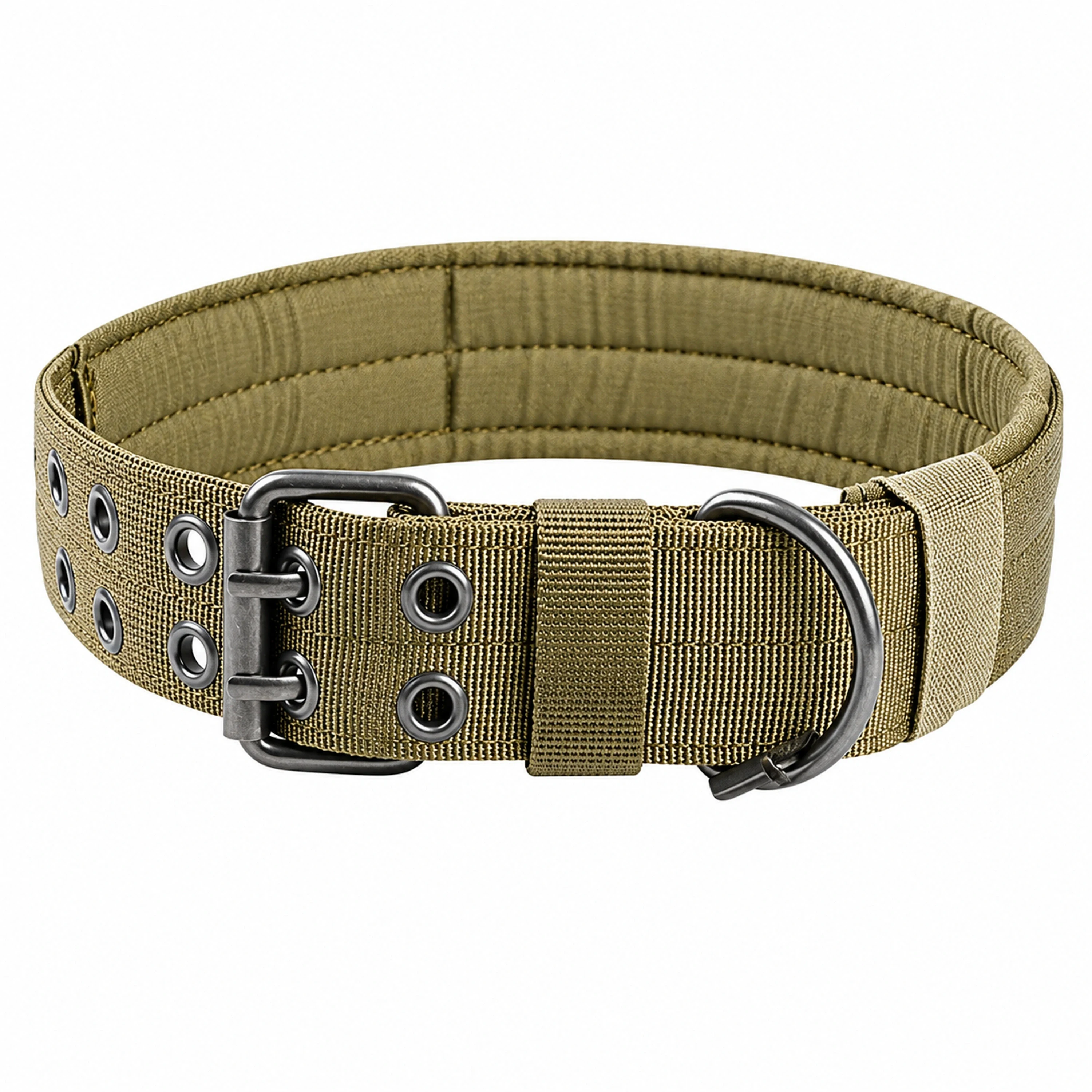 Collar para mascotas 35x35x25cm de nylon color camuflaje talla M