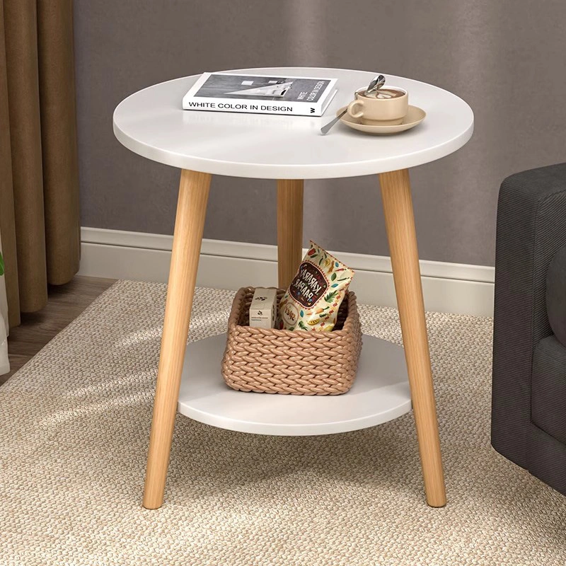 Mesa Auxiliar 40 × 40 × 50 cm de Tablero MDF para Sala y Dormitorio image 1