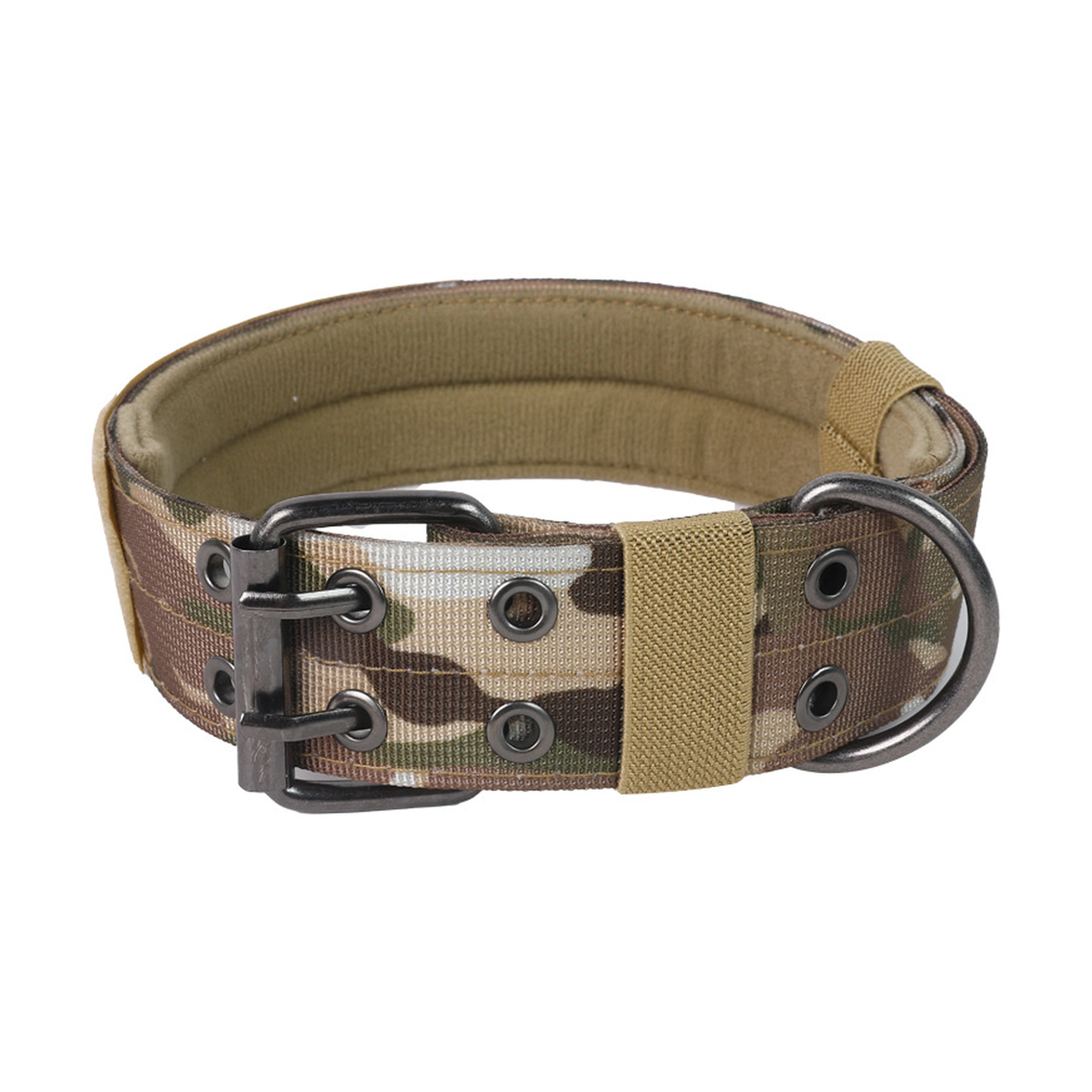 Collar para mascotas 35x35x25cm de nylon color camuflaje talla M
