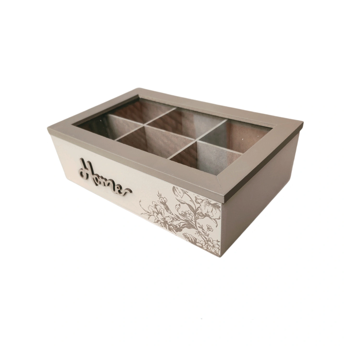 Organizador de Tablero MDF y Vidrio 23.8 × 15 × 6.5 cm de Tablero Compuesto para Objetos Varios image 2