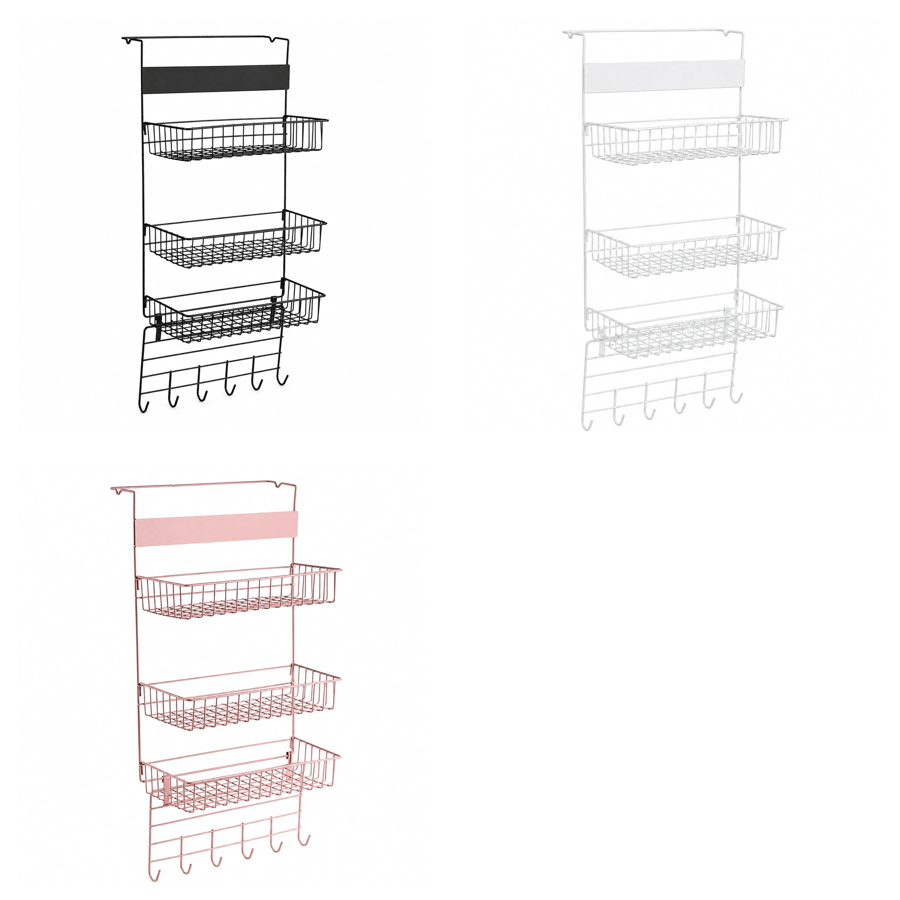 Estante Organizador para Refrigerador de Hierro, 30 × 46 × 8.5 cm