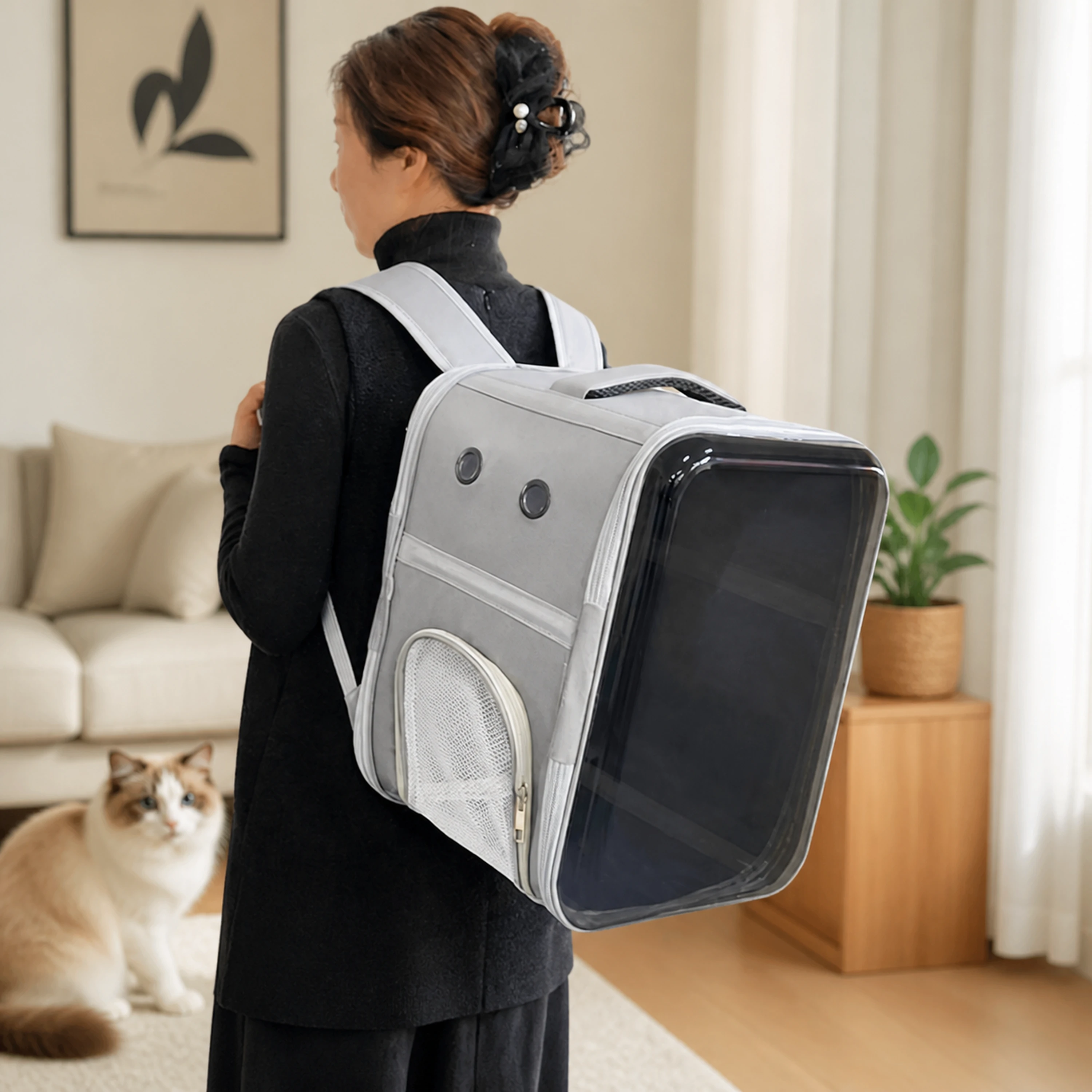 Bolso Transportador para Mascotas 30×26×40cm Plegable Surtido