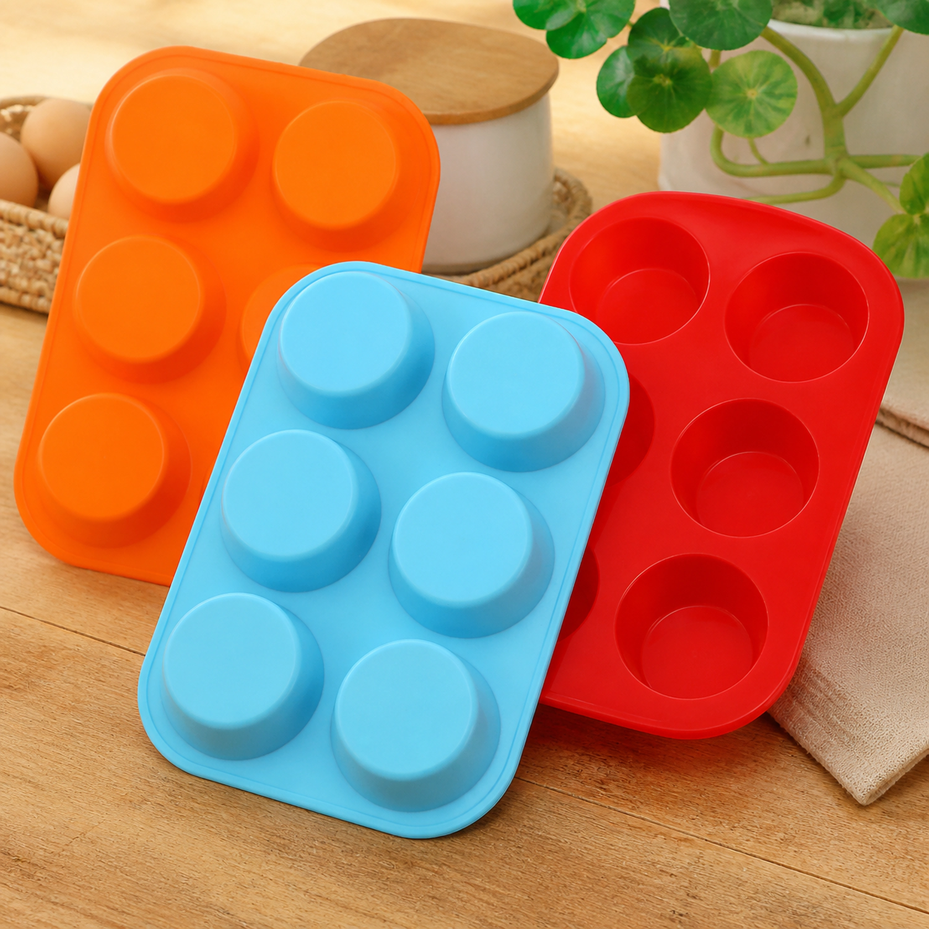 Molde de Silicona para Cupcakes 29.5 × 22 × 3.1 cm de Silicona para Hornear image 1
