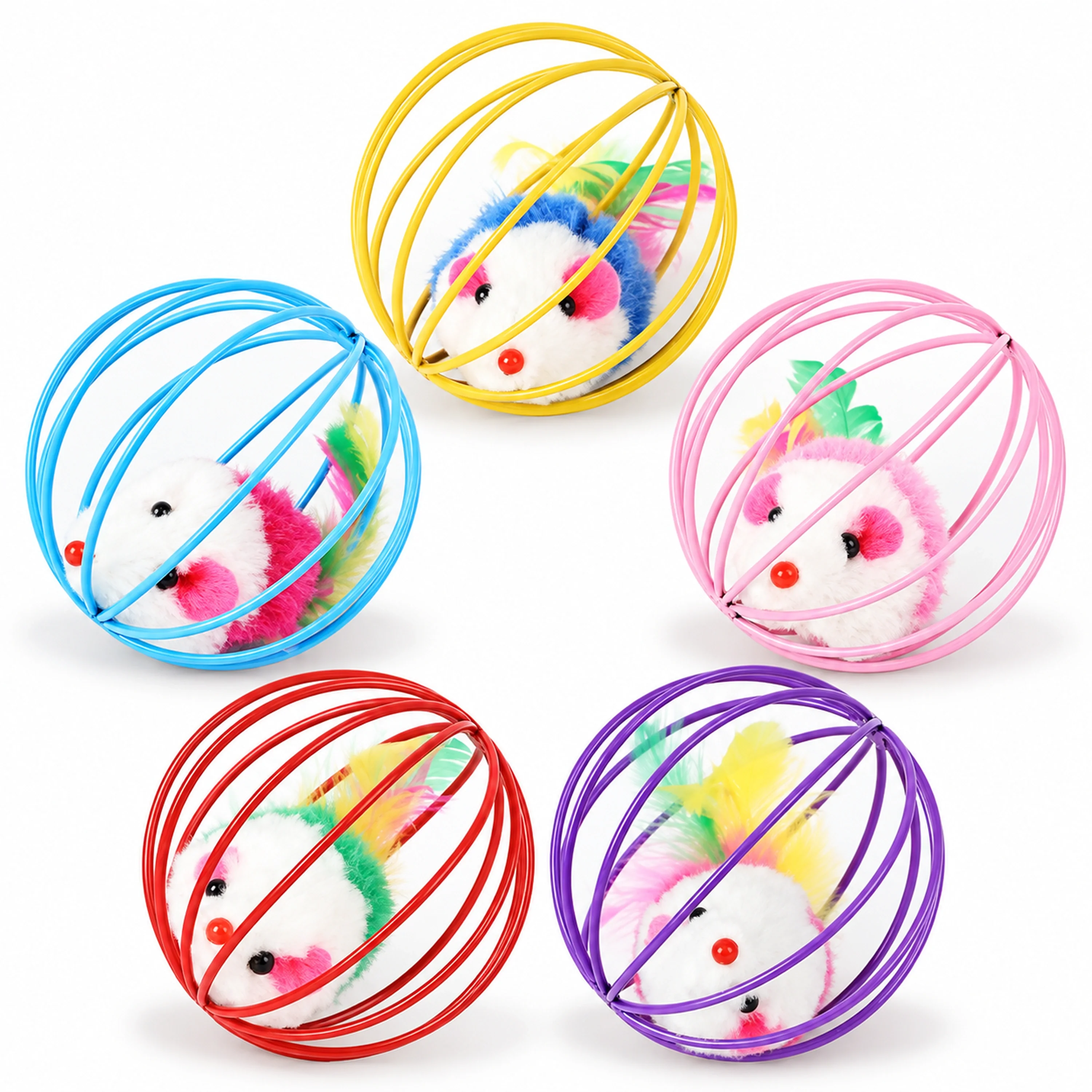 6*6cm Juguete para Gato Plástico Surtido