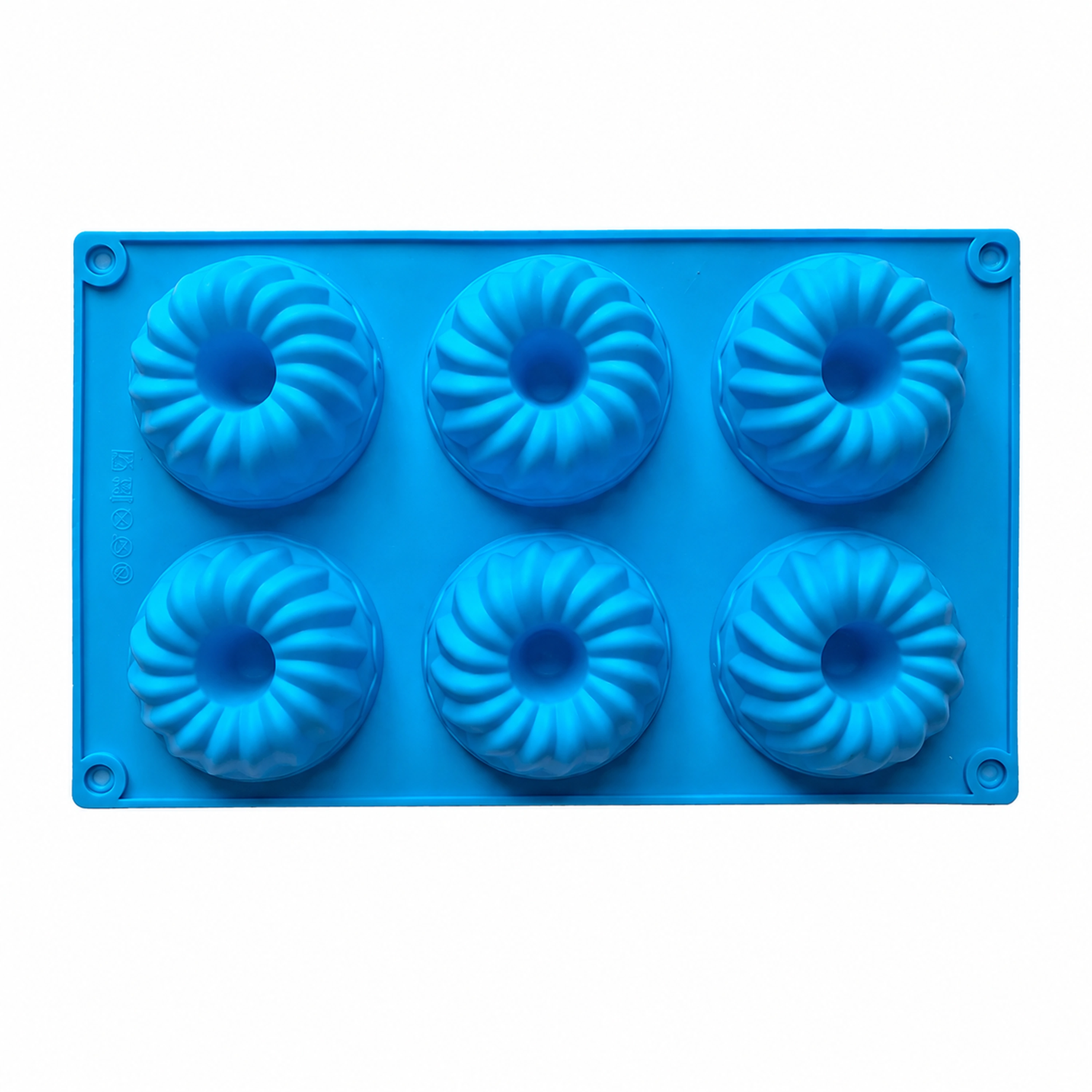 Molde de Silicona Savarín 27.5 × 16.8 cm de Silicona para Hornear
