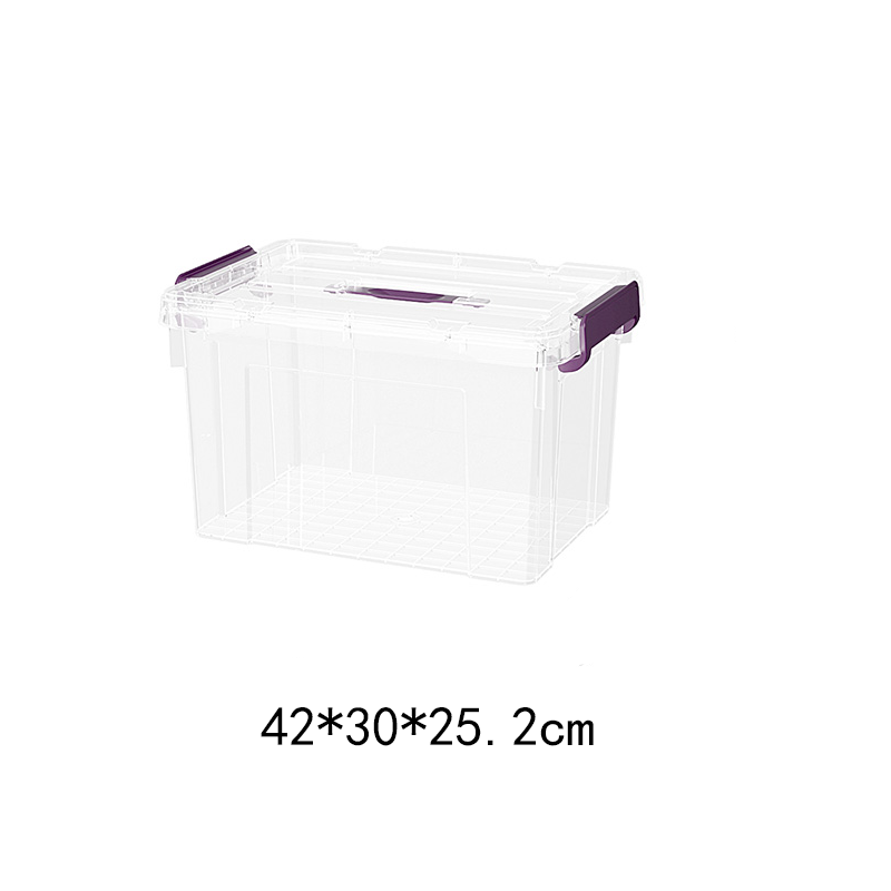 Caja de Almacenamiento Multitamaño PP con Tapa Transparente