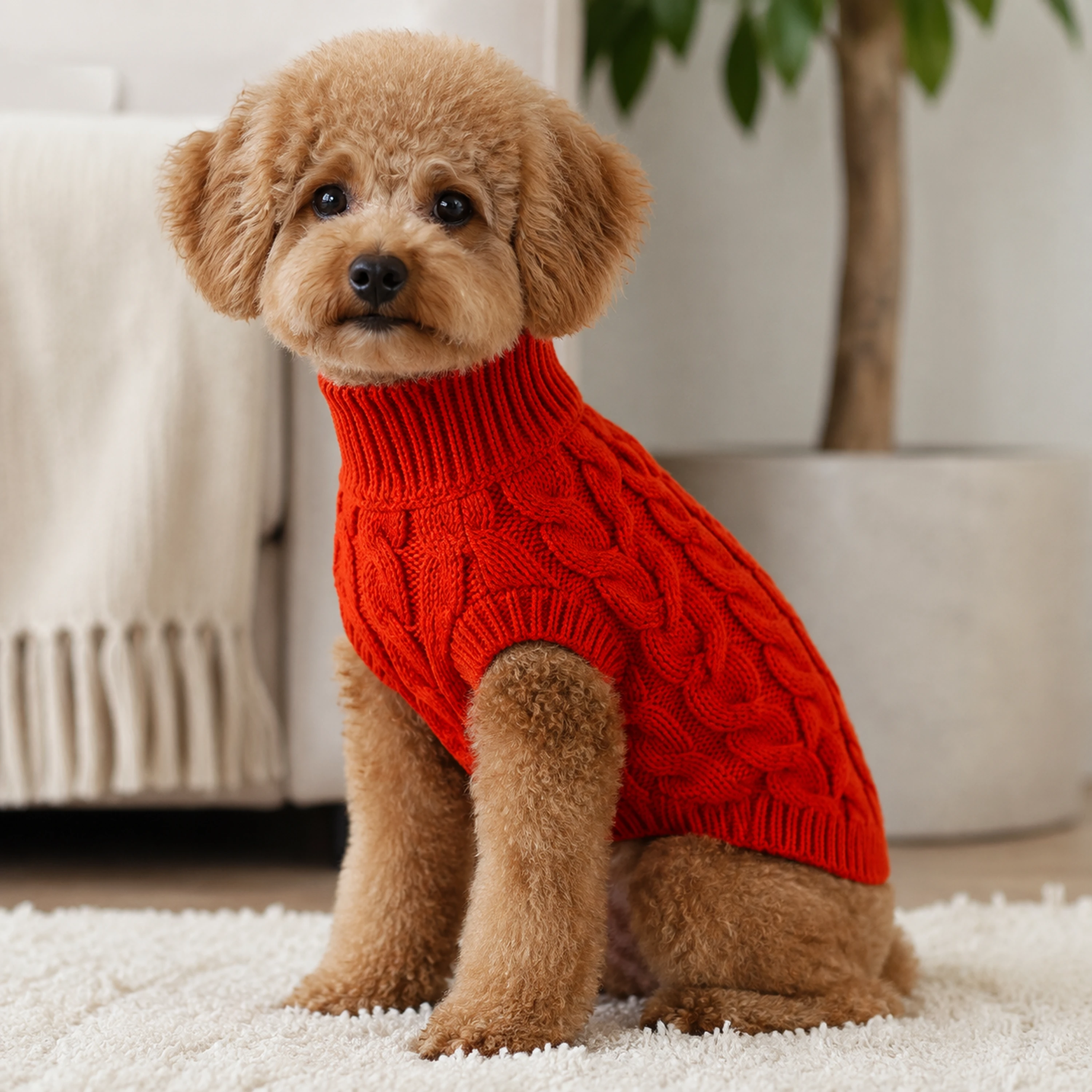 Ropa para Perro Poliéster Rojo