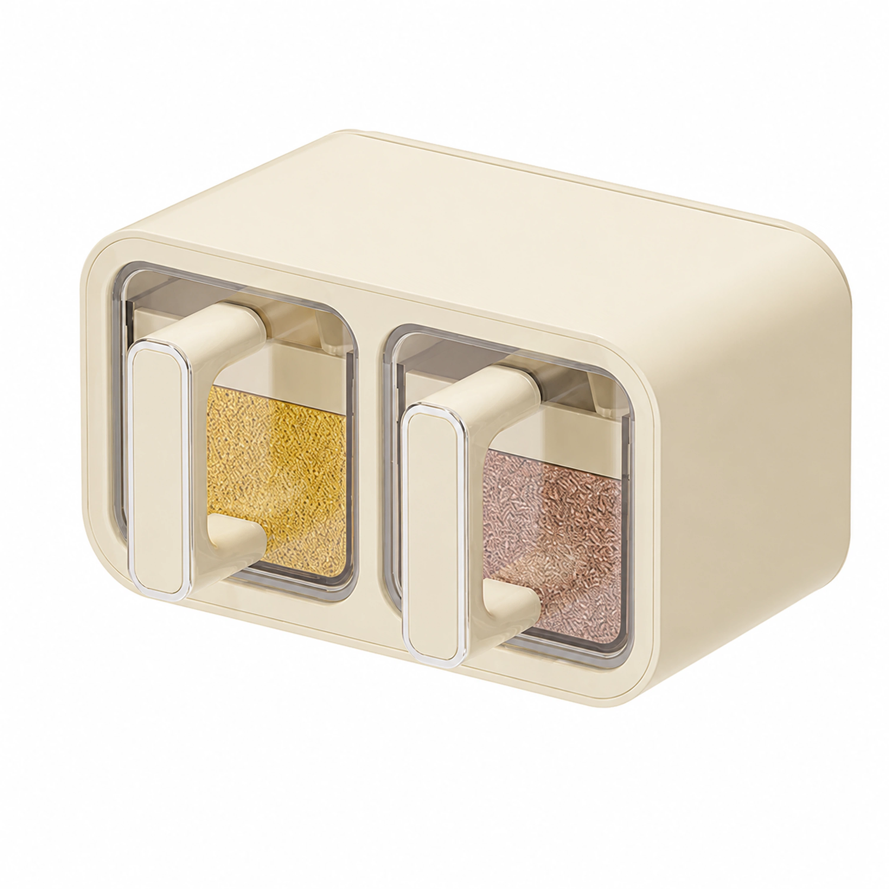 Recipiente de Especias 17.7*9.5*9.5cm de Plástico Crema