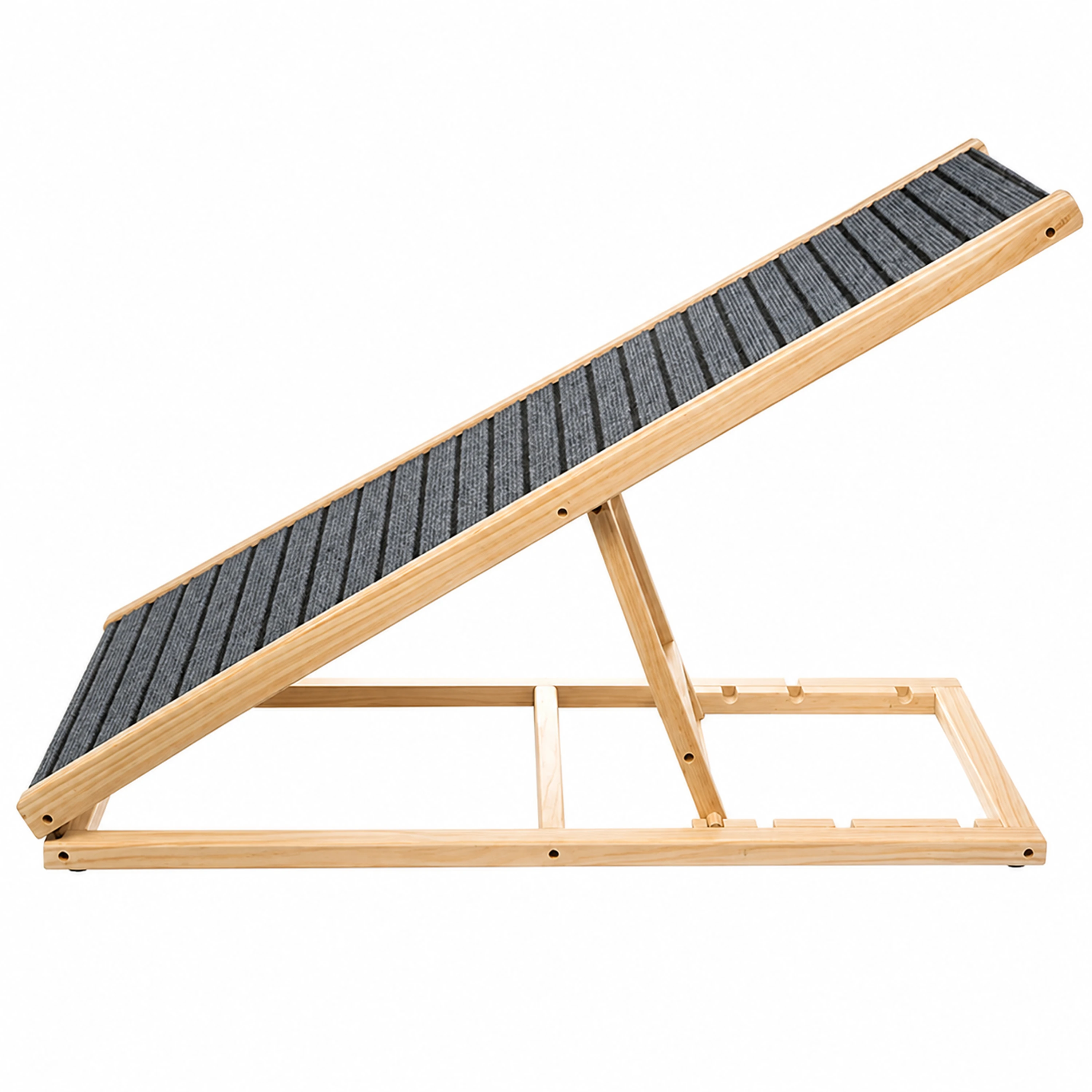 Escalera para Mascotas 100×40cm Madera Plegable Antideslizante