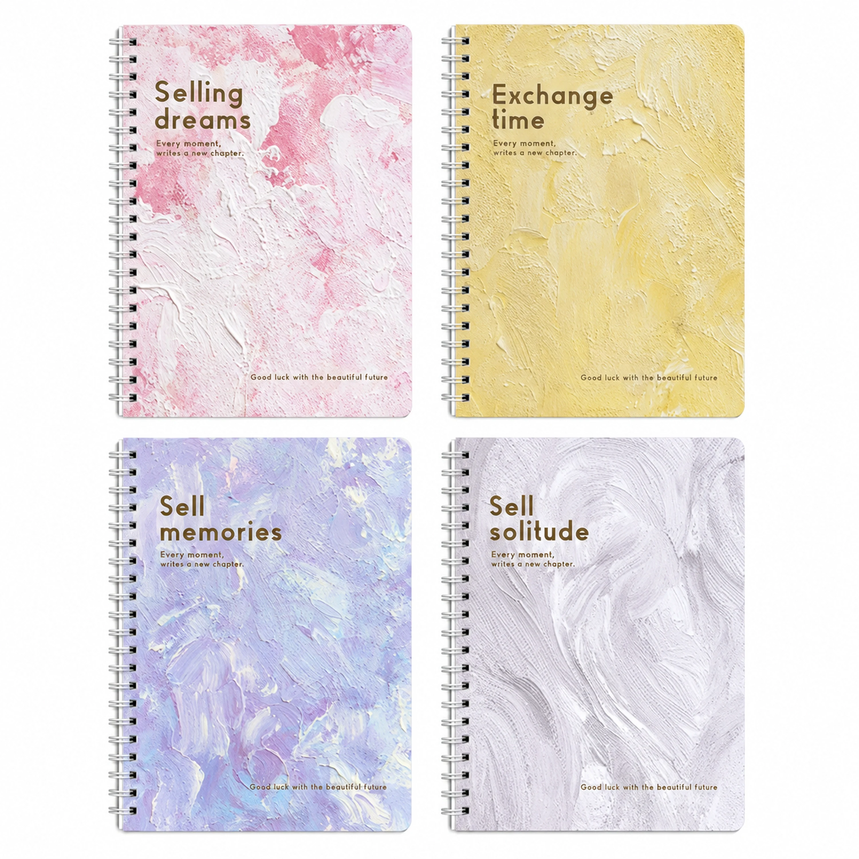 Cuaderno de Dibujos Animados 80 Hojas de Plástico para Oficina y Estudio
