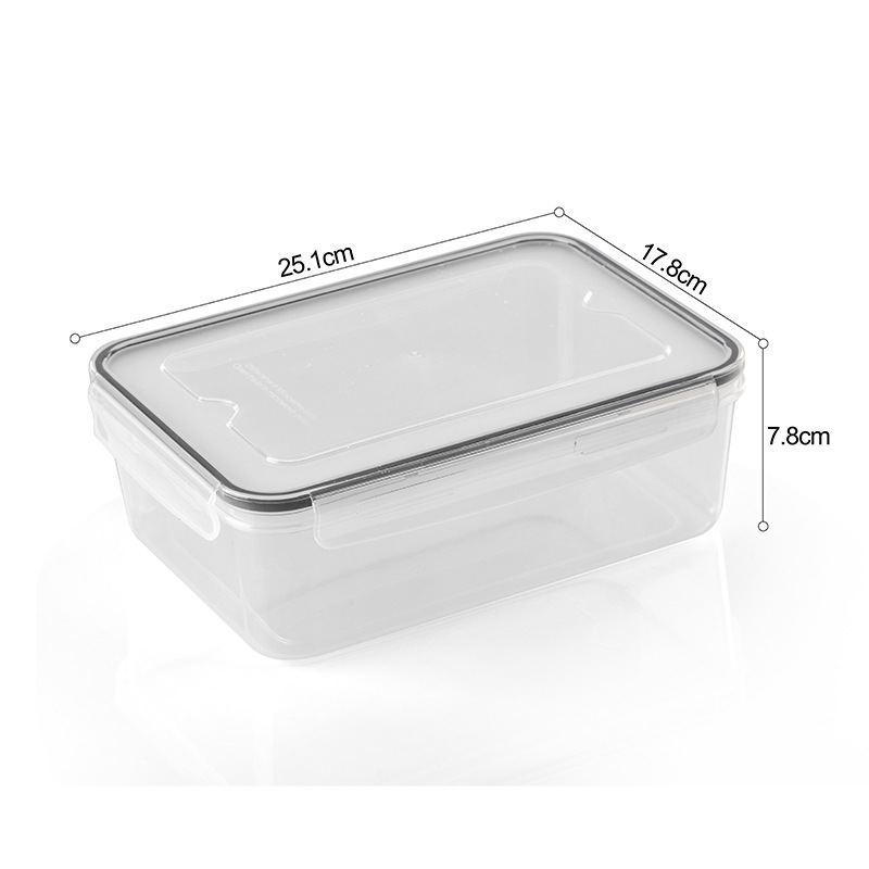 Caja de Almacenamiento 2500ml de PP Transparente Hermética