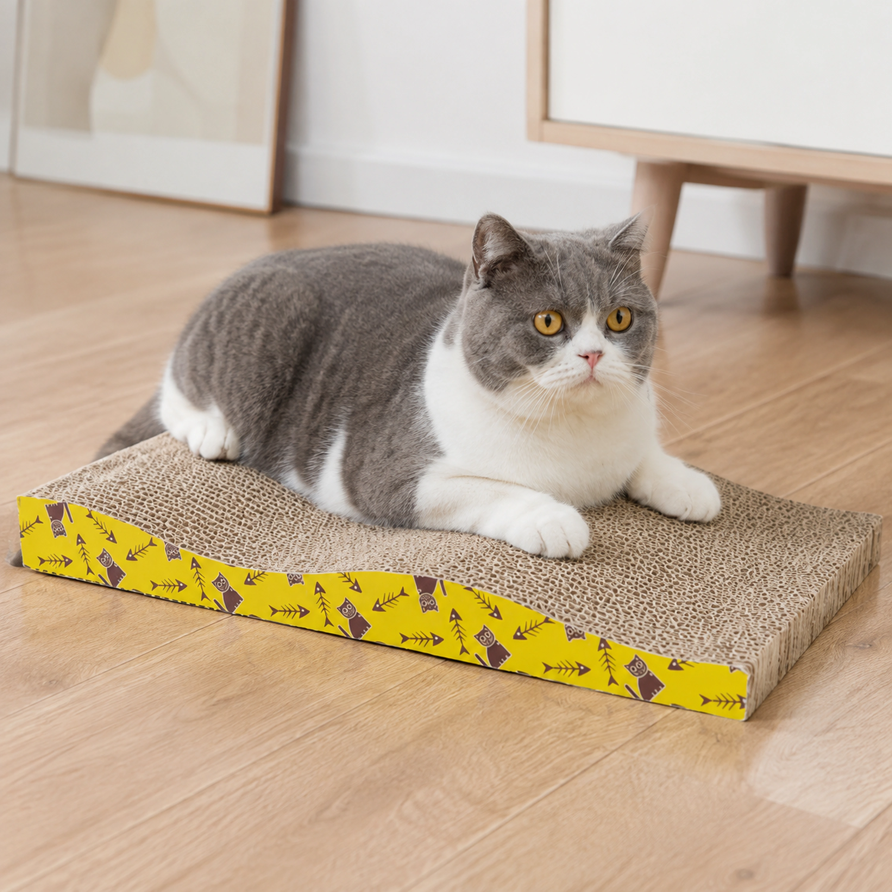 Rascador para Gatos 44.5×21×5.5cm Cartón Corrugado image 1