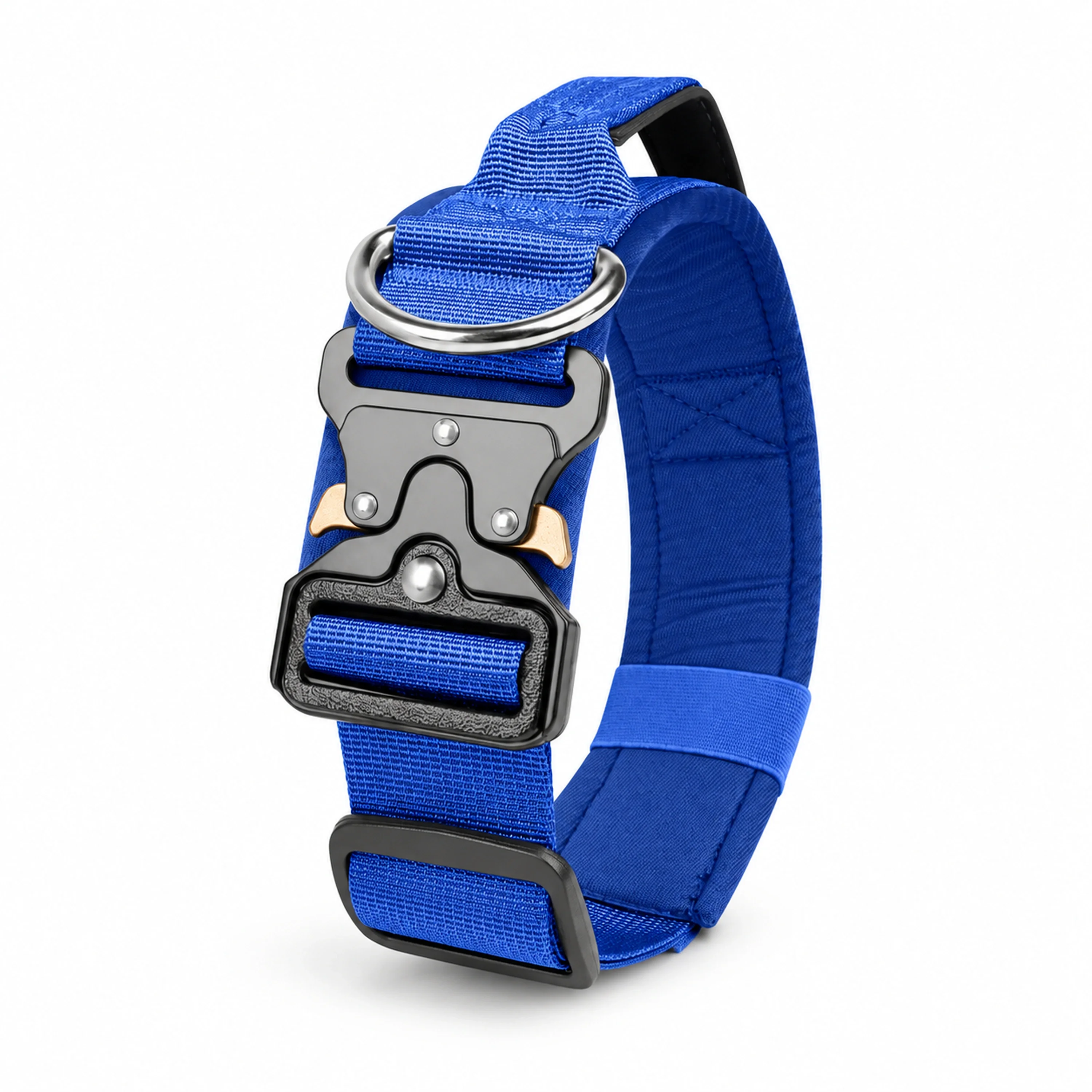 46-55cm Collar para Mascotas Poliéster Azul Oscuro