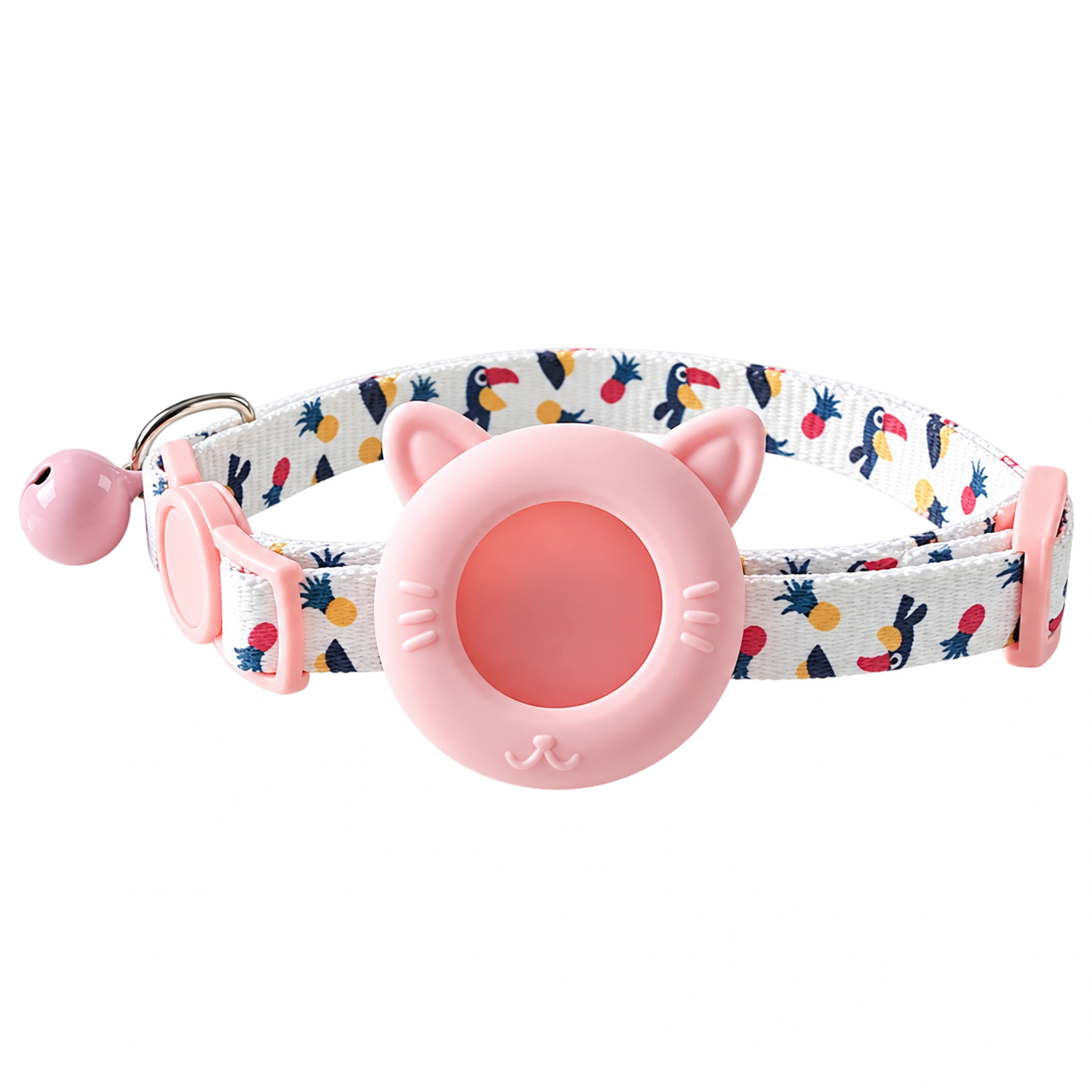 Collar con AirTag para gatos 25x1x2cm de poliéster y plástico antipérdida