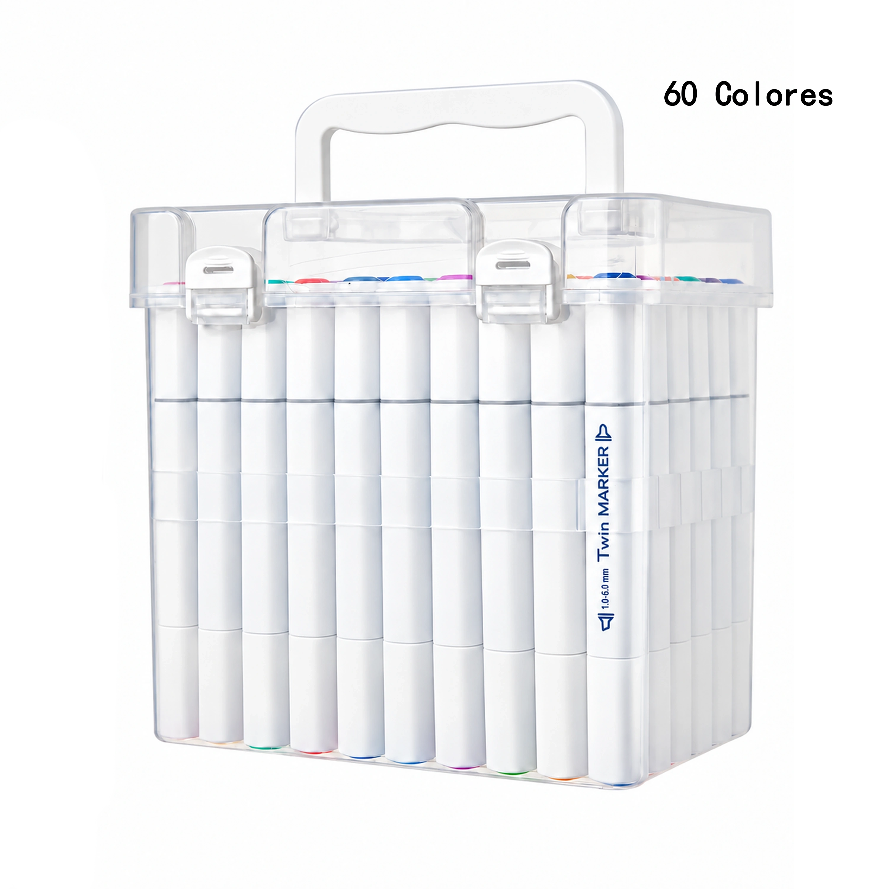 Marcador de Doble Punta 24 Colores de Plástico para Escritura