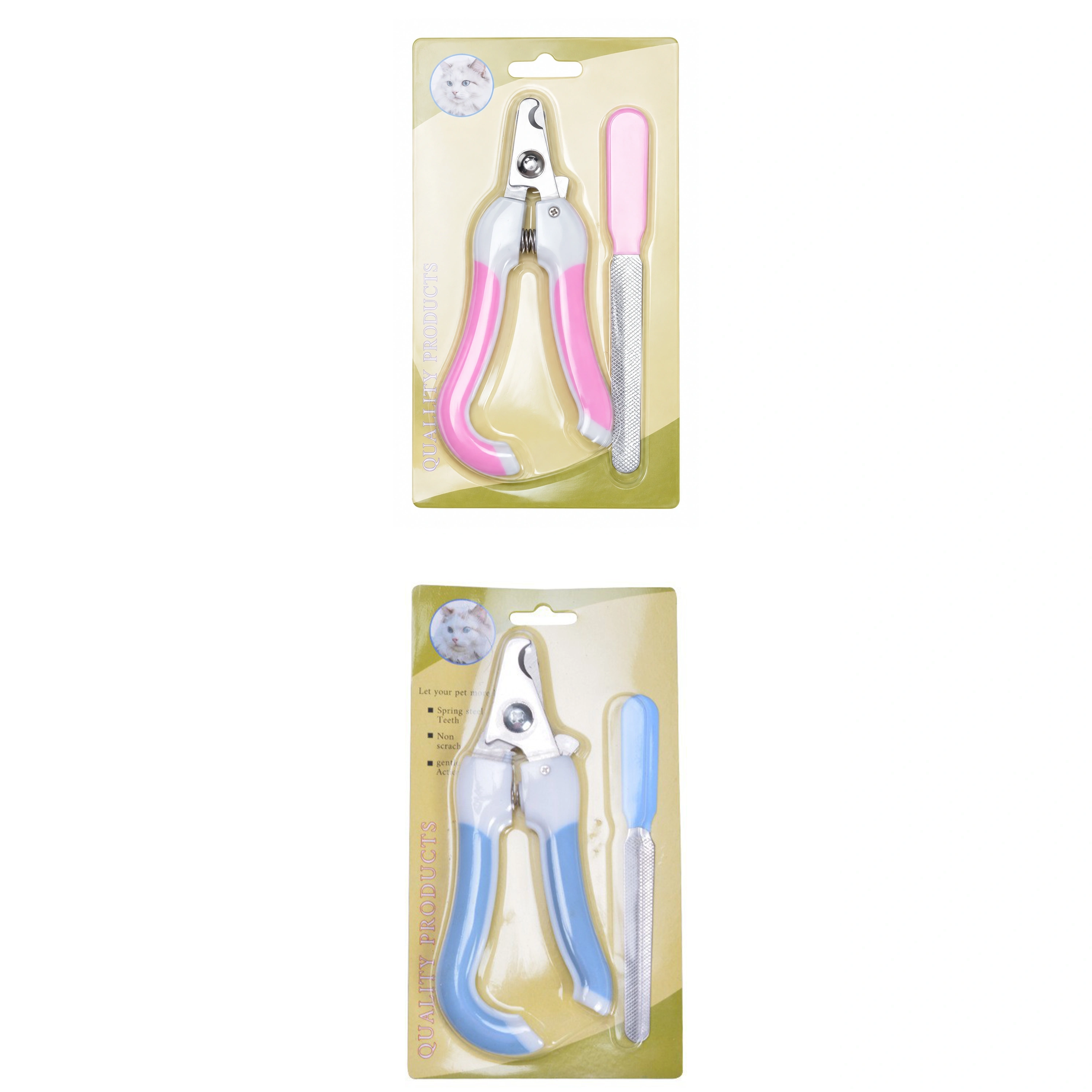 Cortauñas para Mascotas Acero Inoxidable+Gel Suave 11*20*1.5cm