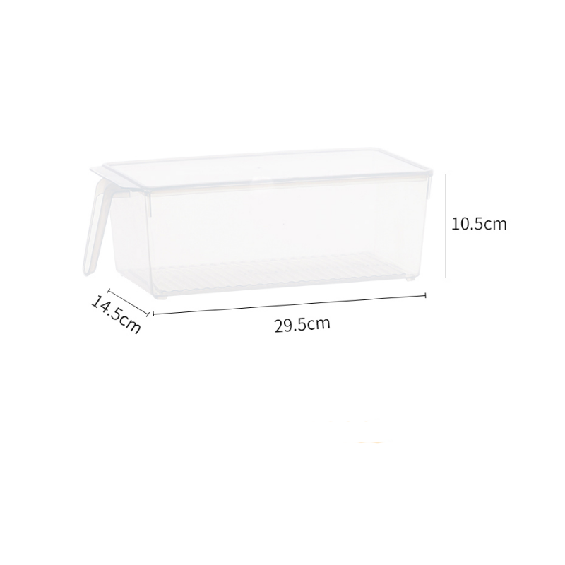 Caja de Almacenamiento Multitamaño PP Hermético Transparente