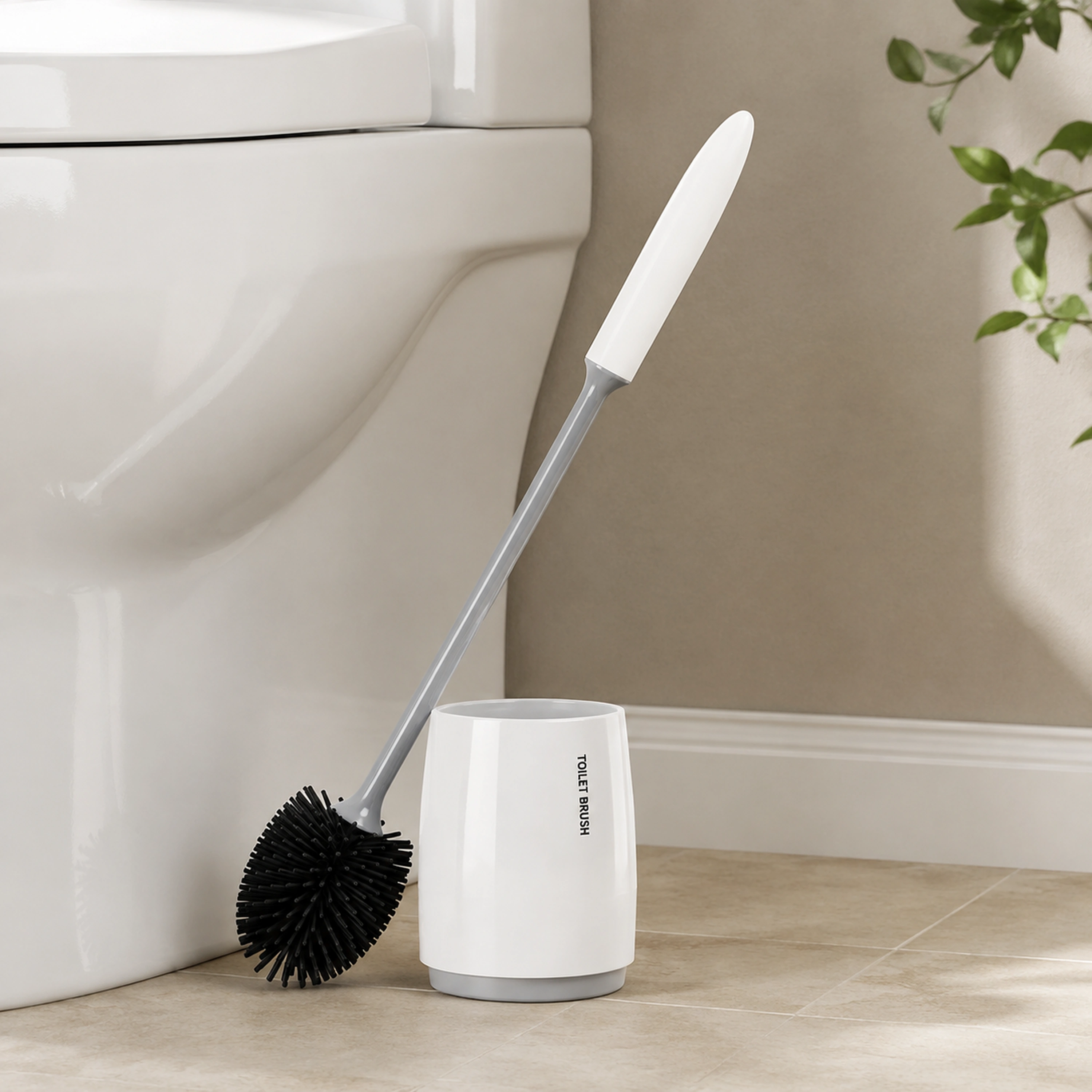 Cepillo para Inodoro 10×46.8cm Plástico De Pared Surtido image 1