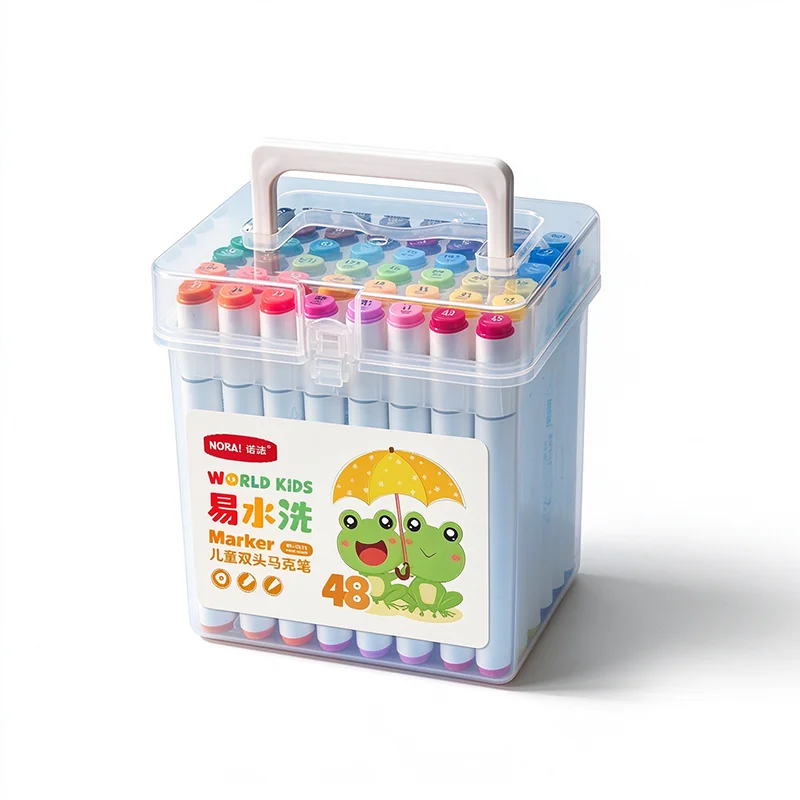 Marcador de Tinta Soluble en Agua Lavable Plástico para Oficina Juego Multiespecificación