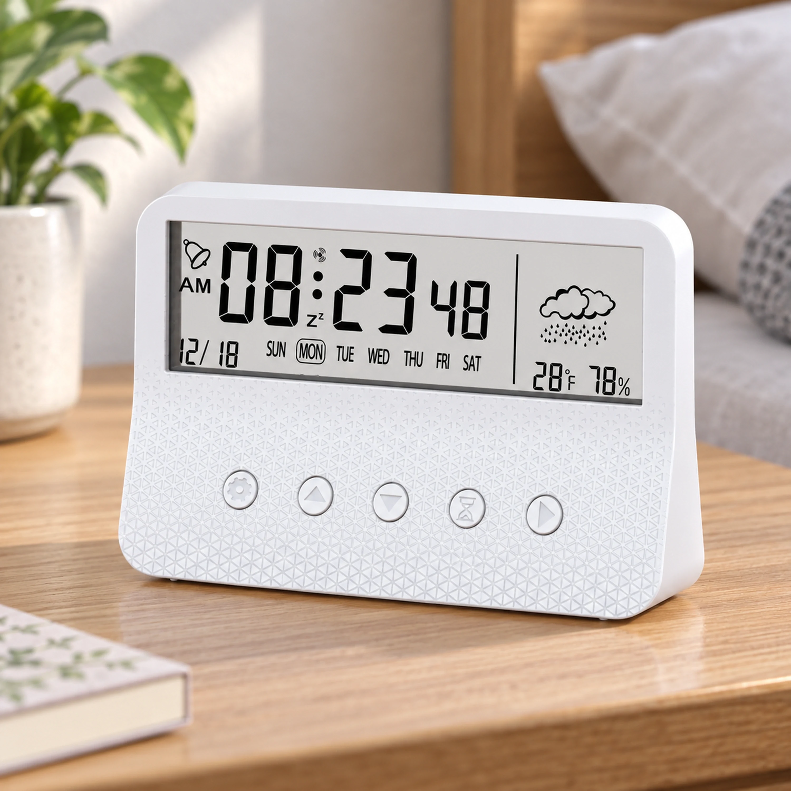 Reloj Digital de Plástico para Hogar