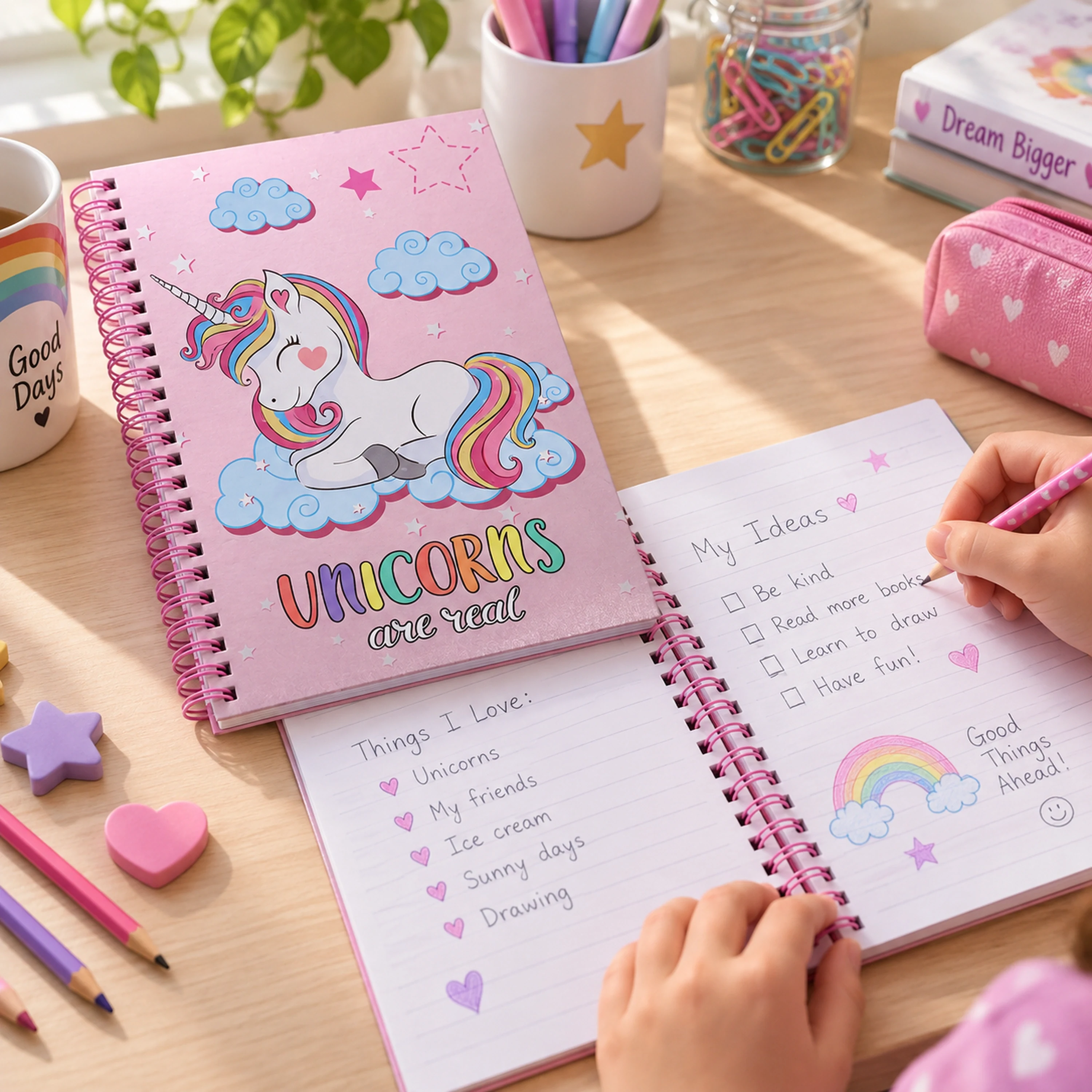 Cuaderno A5 80 Hojas de Papel para Oficina y Estudio