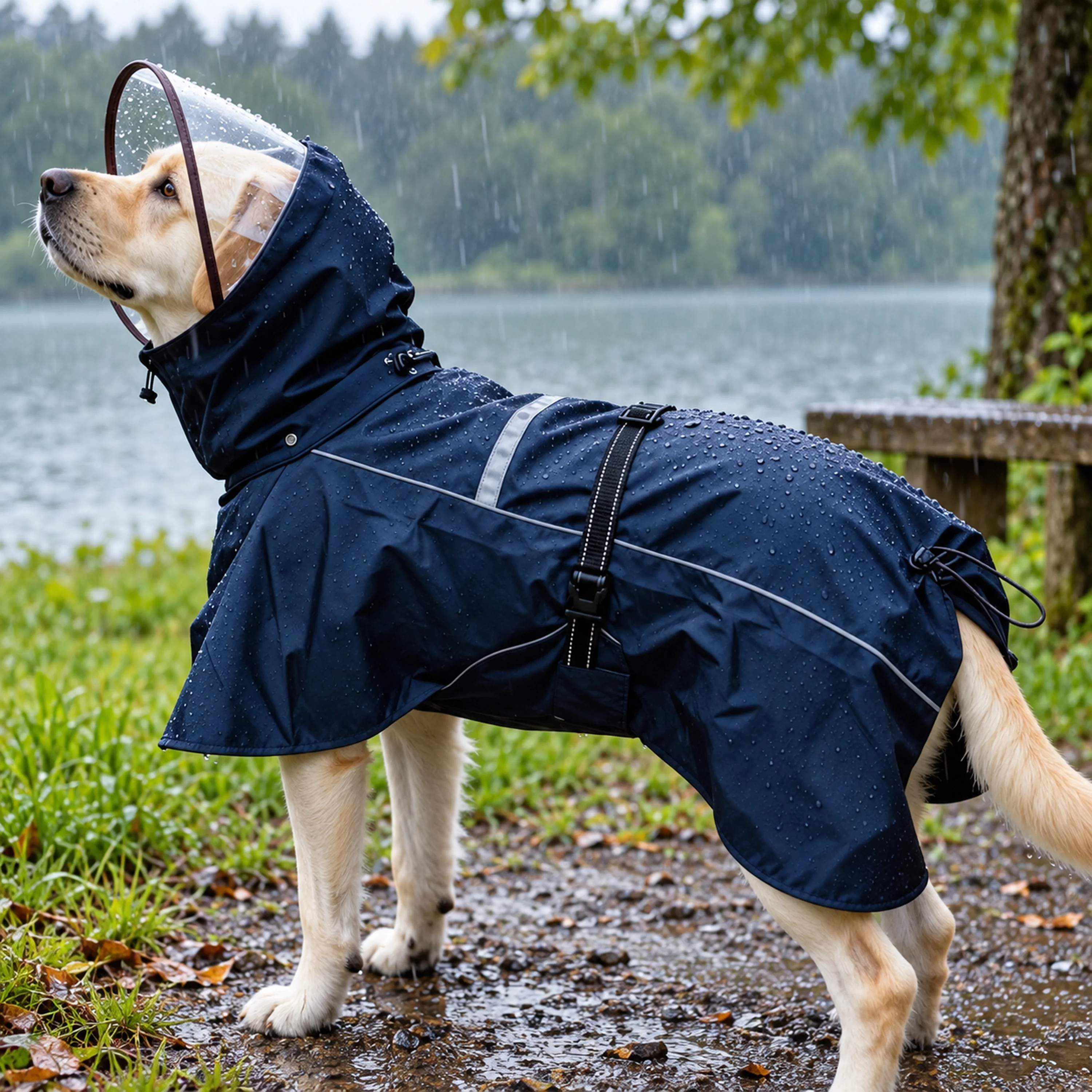 L/XL/2XL Impermeable Ropa para Mascotas Poliéster Surtido