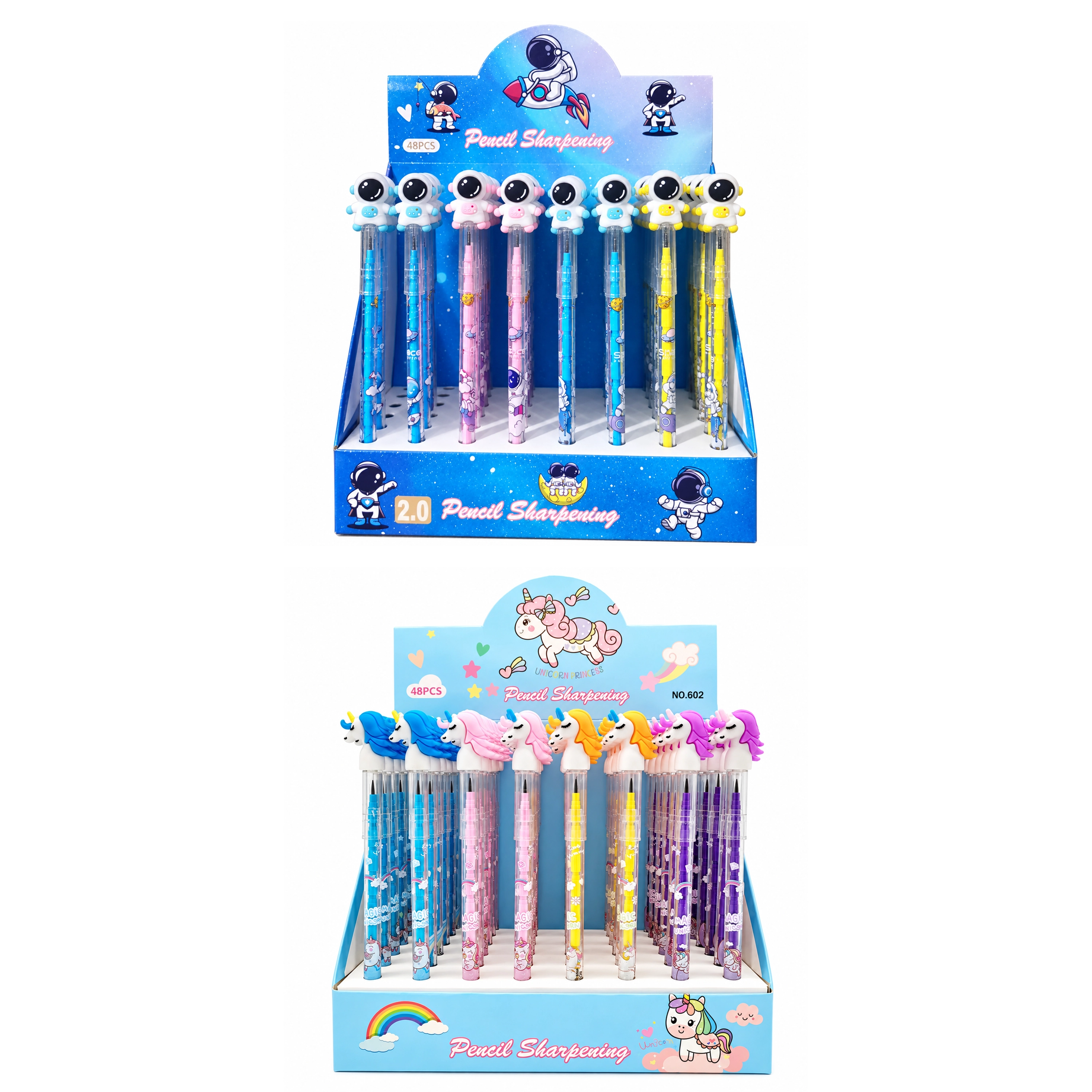 Lápiz sin Afilar 3 Colores de Plástico para Escolares