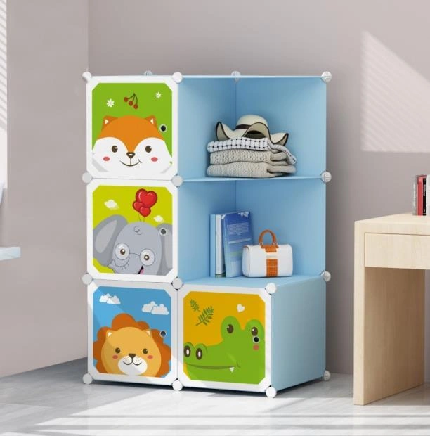 Estante Organizador de PP y Hierro 74 × 37 × 110 cm de PP para Objetos Varios