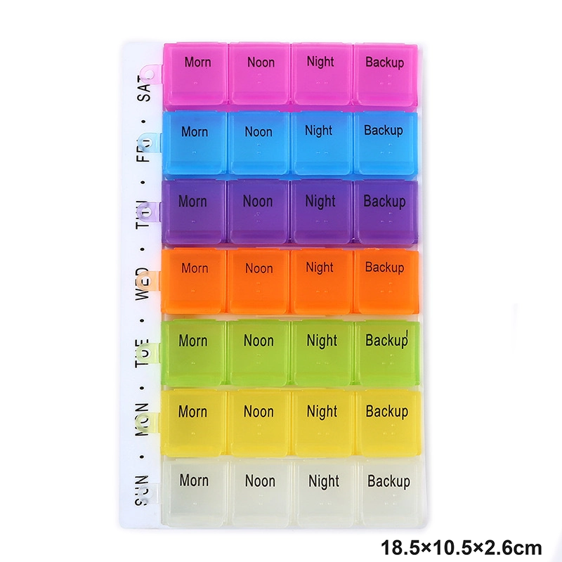 Caja de Pastillas Plástico Surtido 18.5*10.5*2.6cm