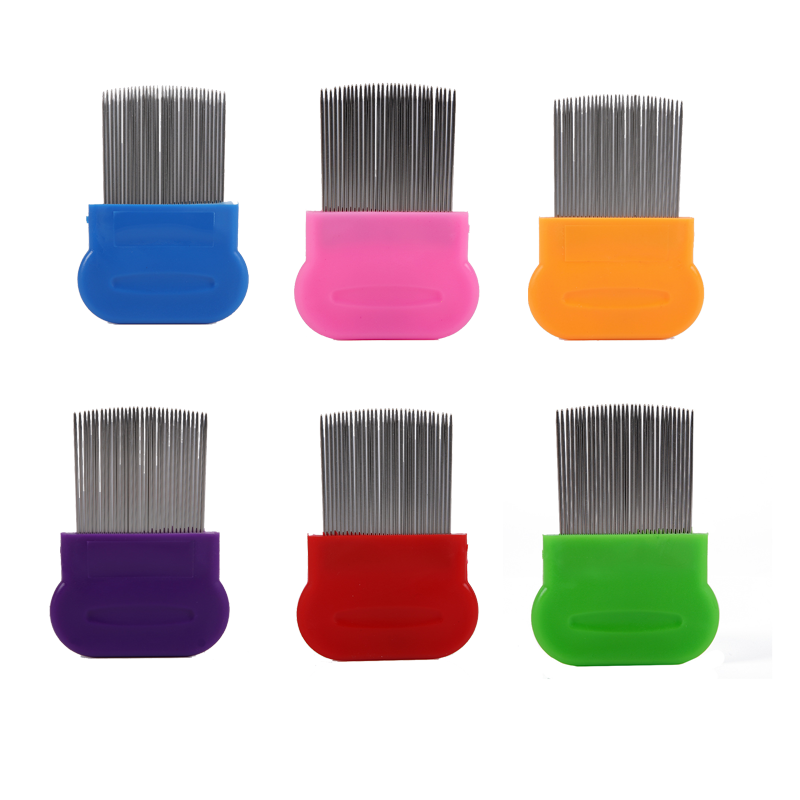 Cepillo para Mascotas 8×5.8cm Acero Inoxidable + Plástico Surtido