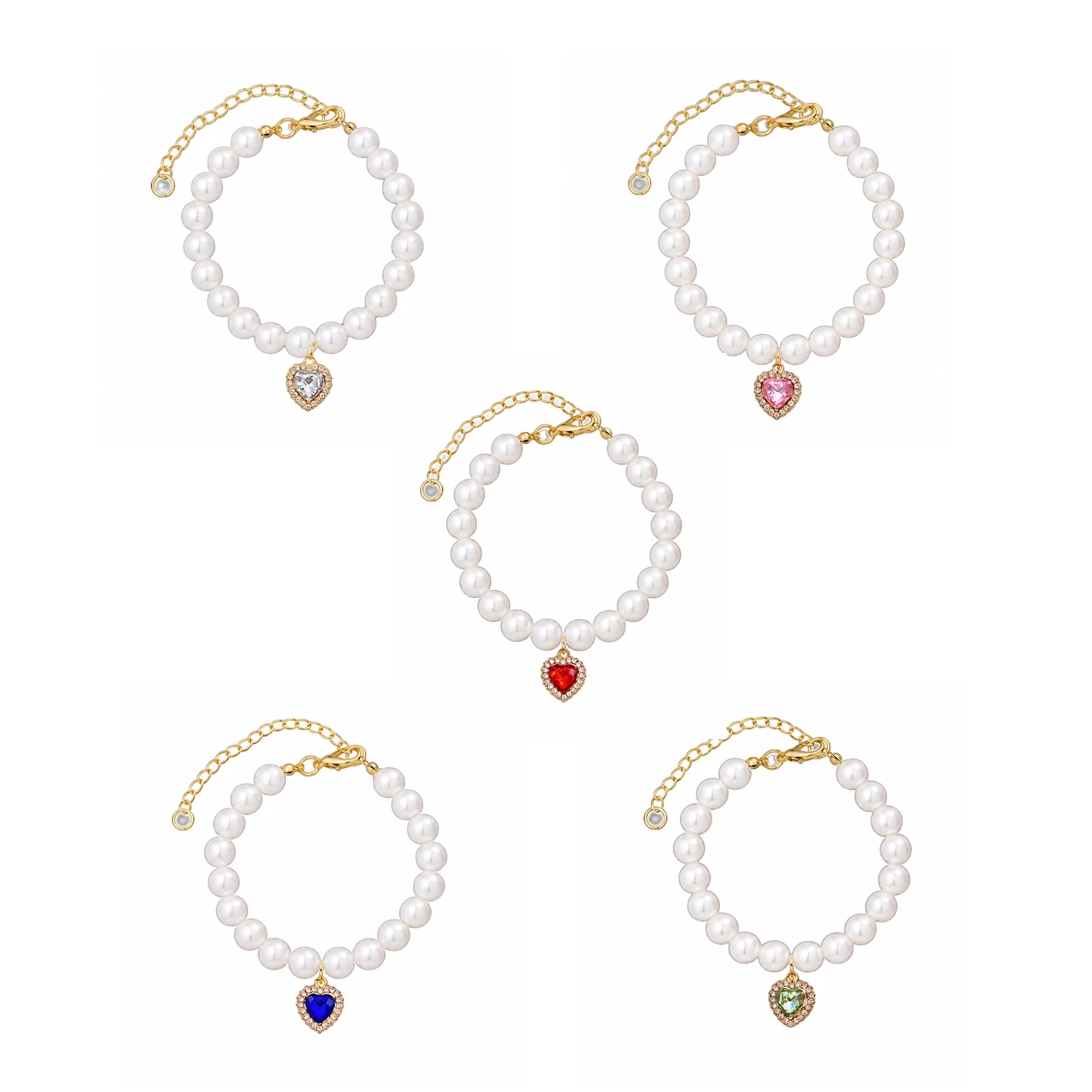 Collar de Perlas para Mascotas de Plástico, con Diseño de Princesa, Varios Diseños image 2