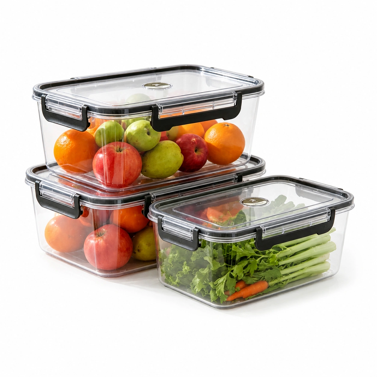 Caja Organizadora Cuadrada 3 Piezas de Plástico para Objetos Varios