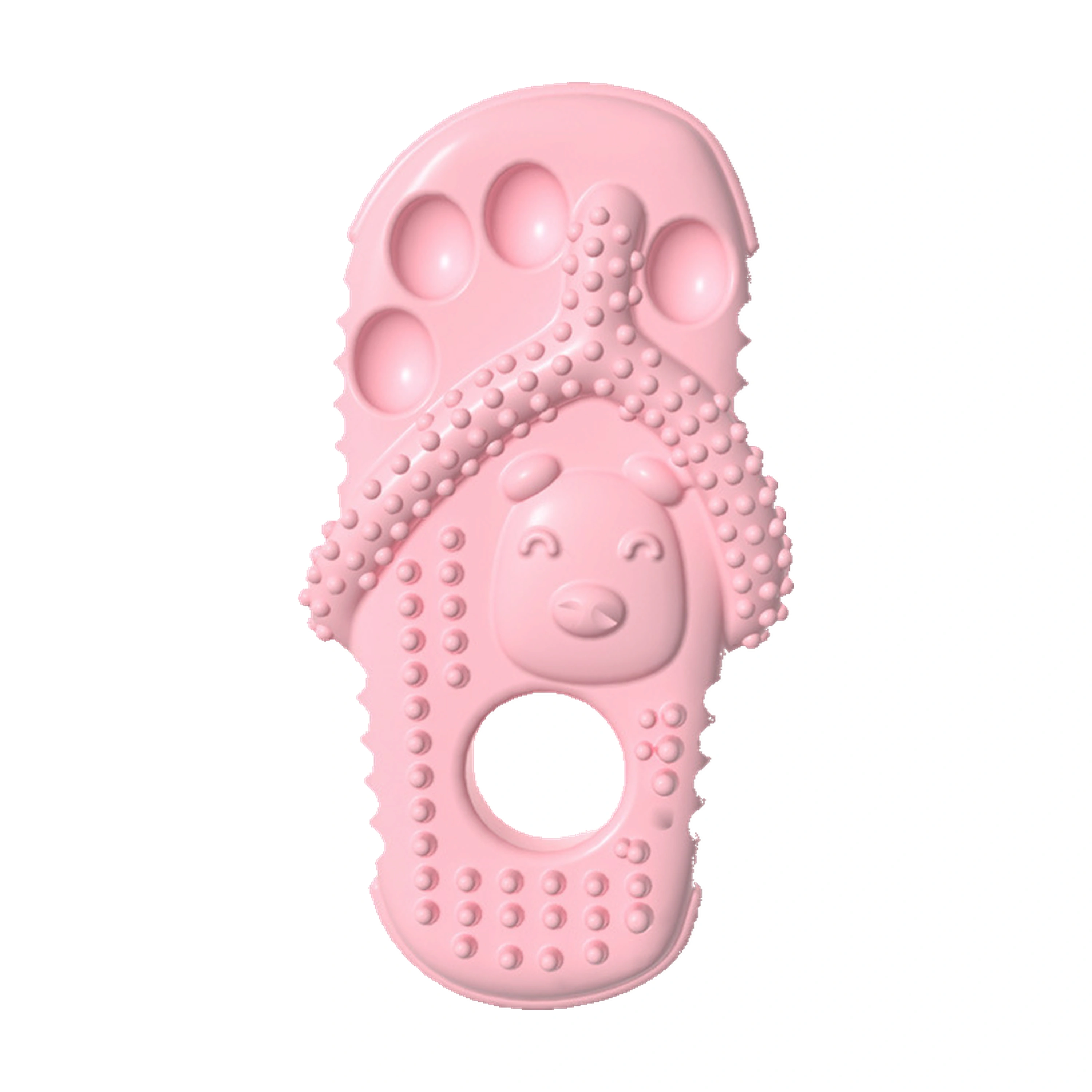 6.2*12cm Juguete para Mascotas TPR Rosa
