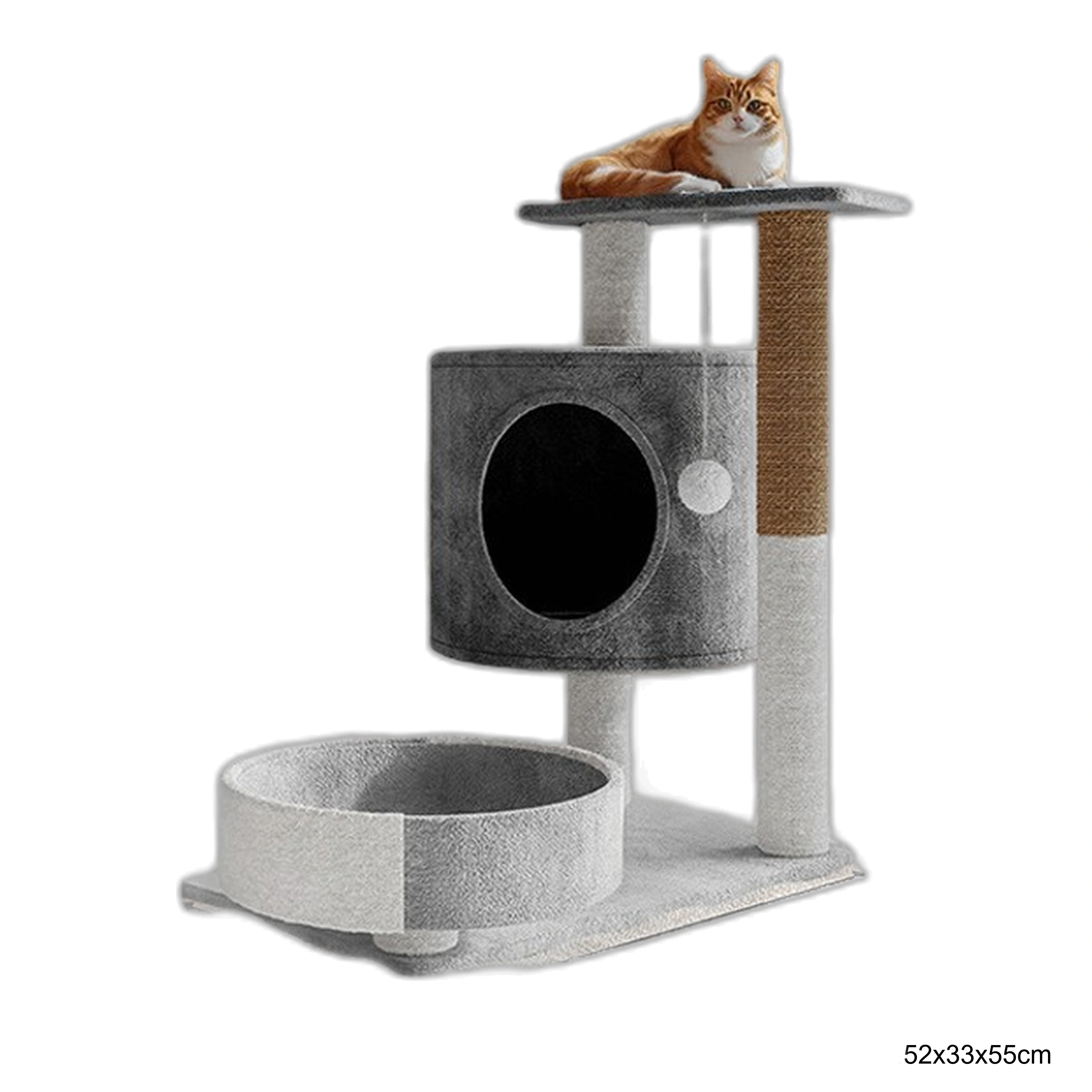 52*33*55cm Árbol para Gato Tela