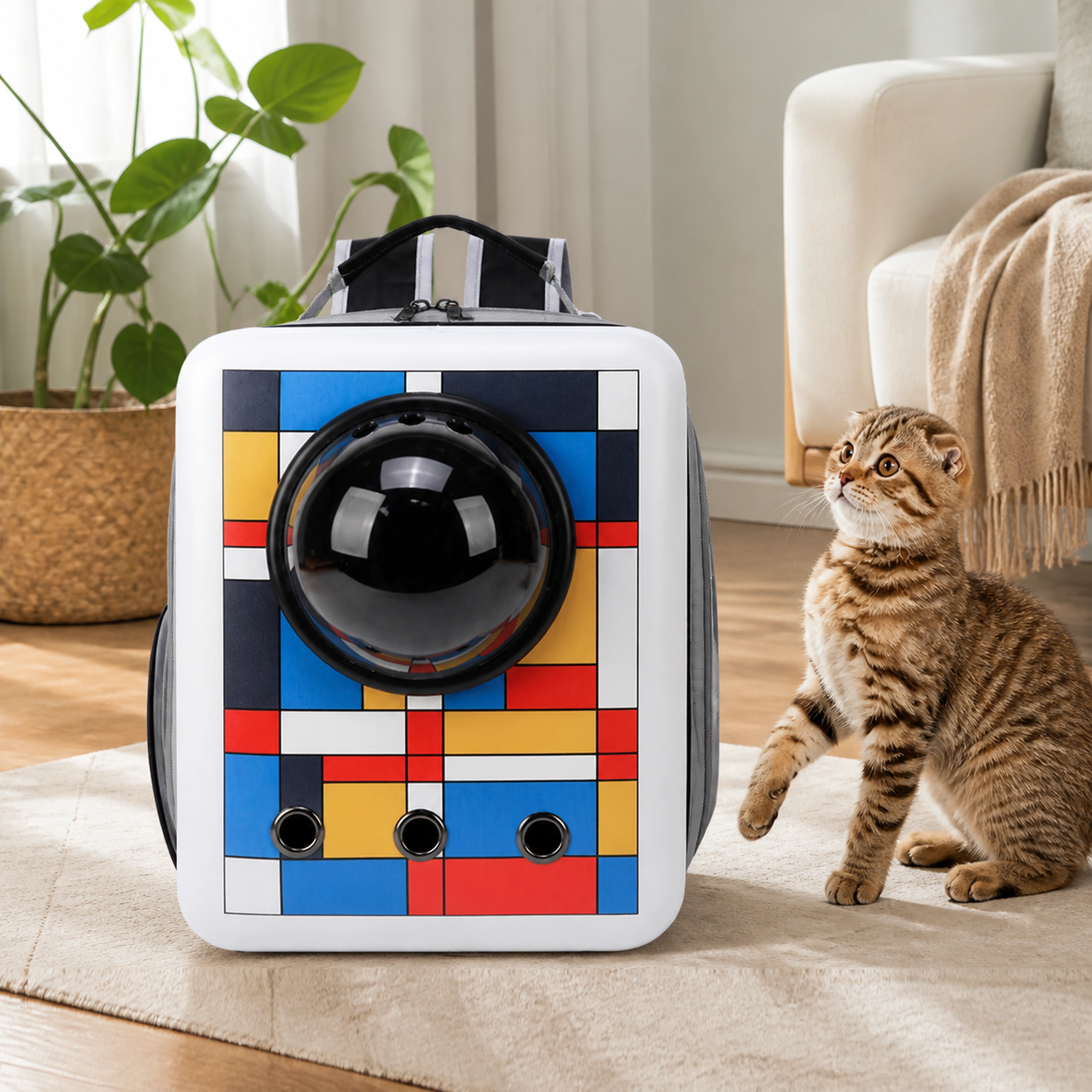 Bolso Transportador para Mascotas 32×17×42cm 600D