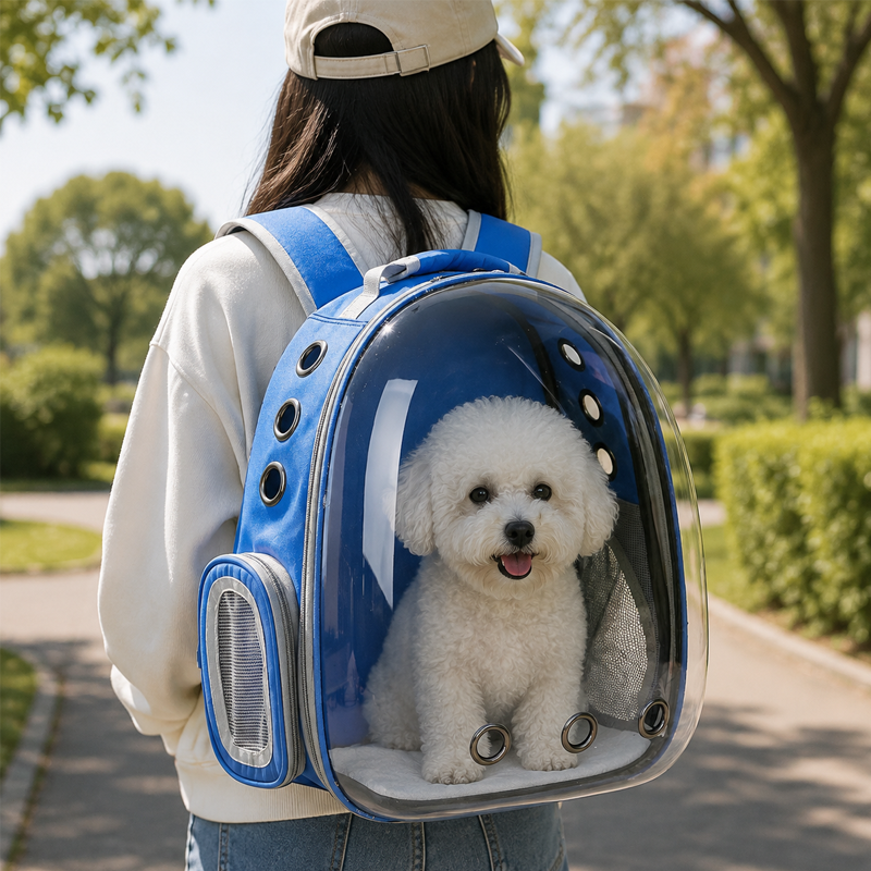 Mochila para Mascotas 35*41*19cm Plástico+Poliéster Surtido