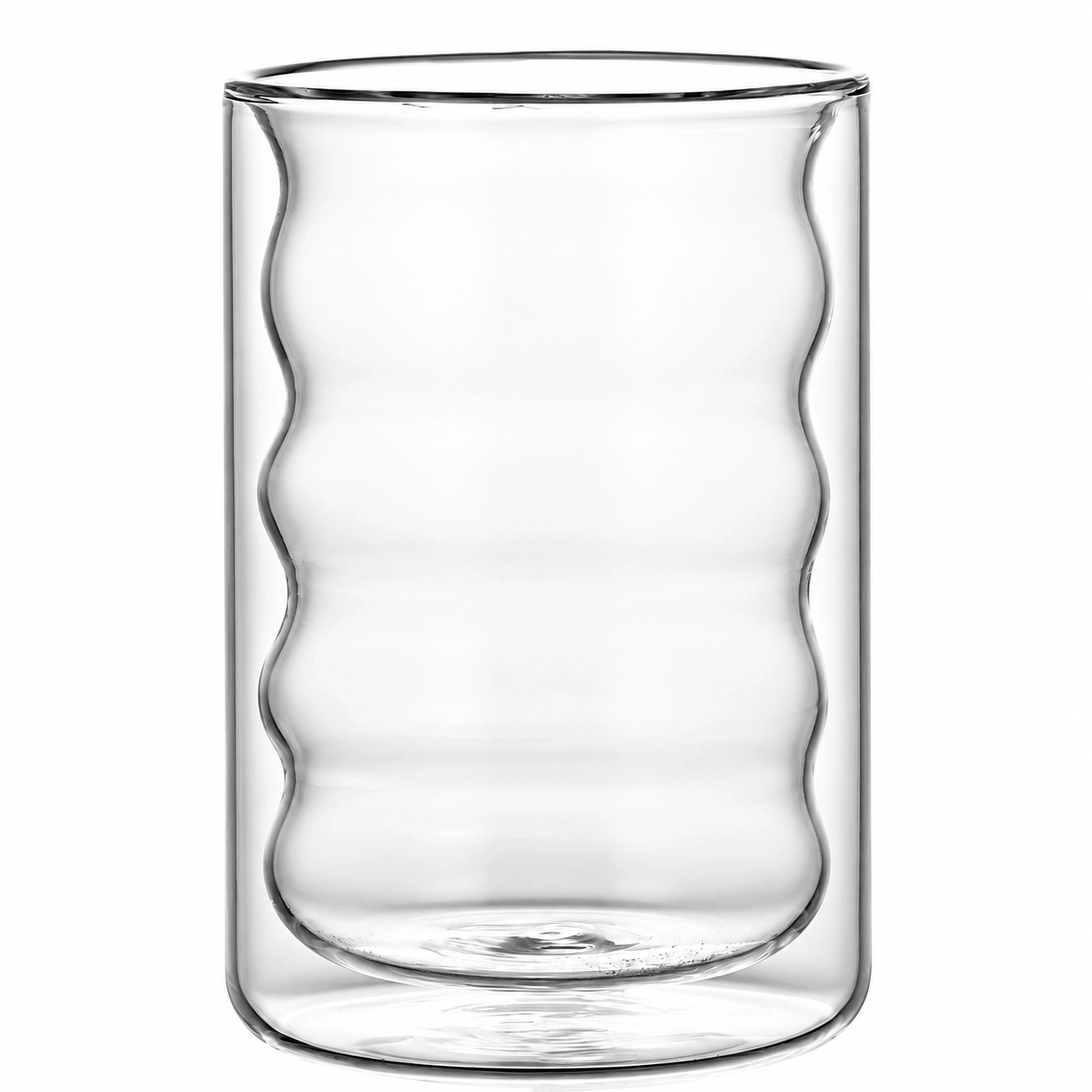 375ml Vaso de Vidrio Doble Capa Térmico para el Hogar