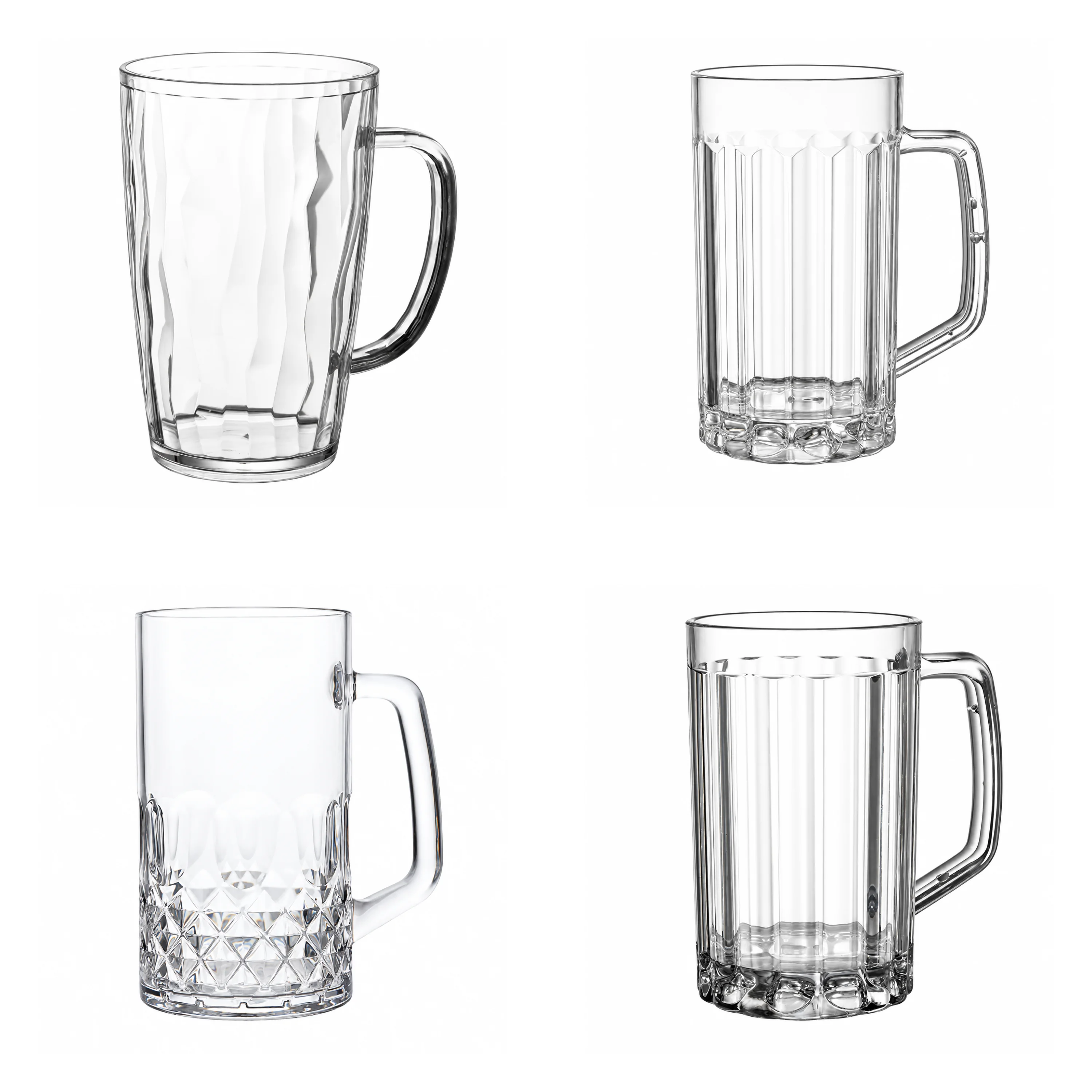 Vaso de Cerveza Plástico Transparente