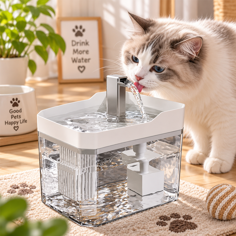 16.5*11.5*12cm para Perro Automático Gran Capacidad Fuente de Agua Plástico Surtido