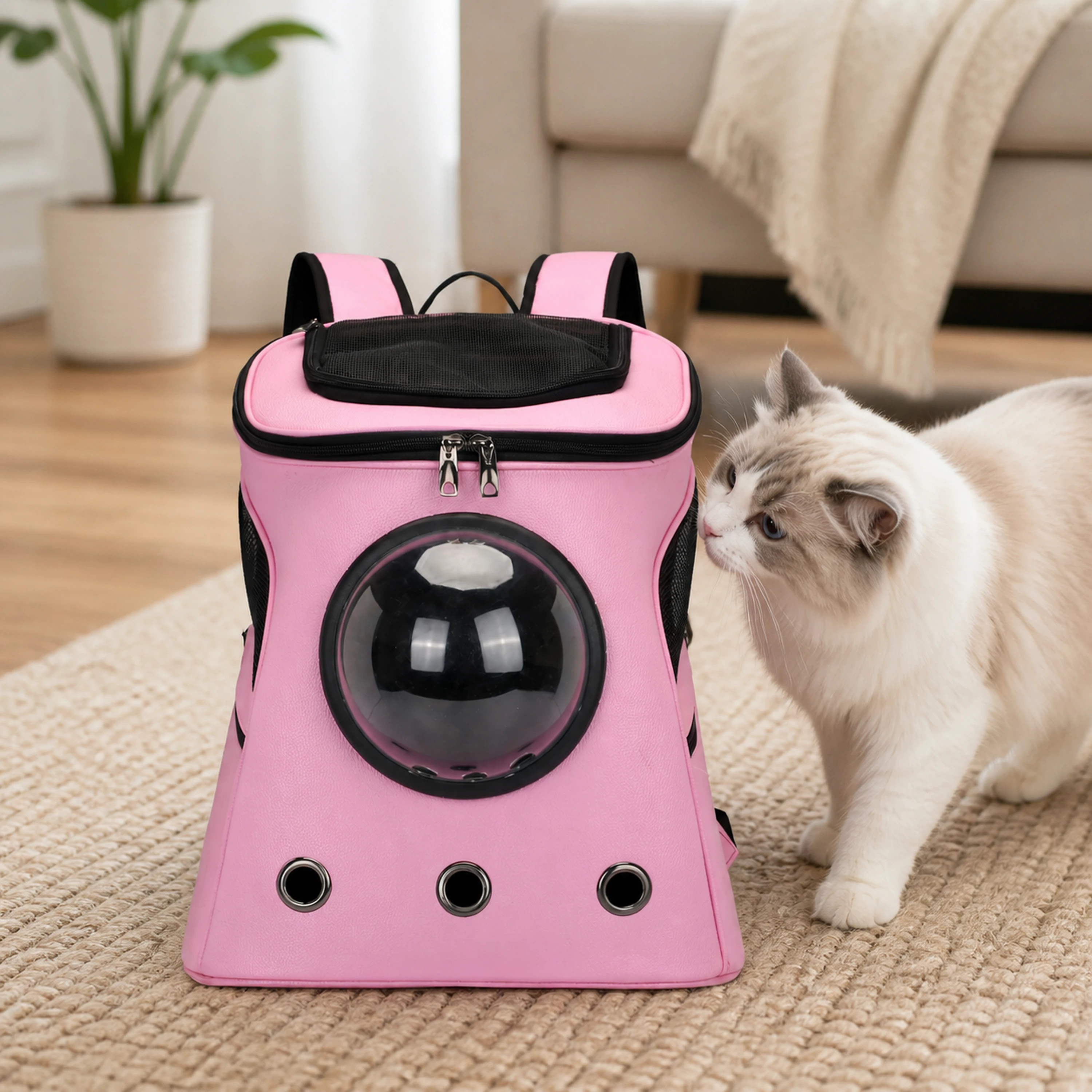 Bolso Transportador para Mascotas 47×39×30cm PU
