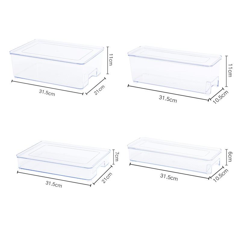 Caja de Almacenamiento Multitamaño PET con Tapa Transparente image 2