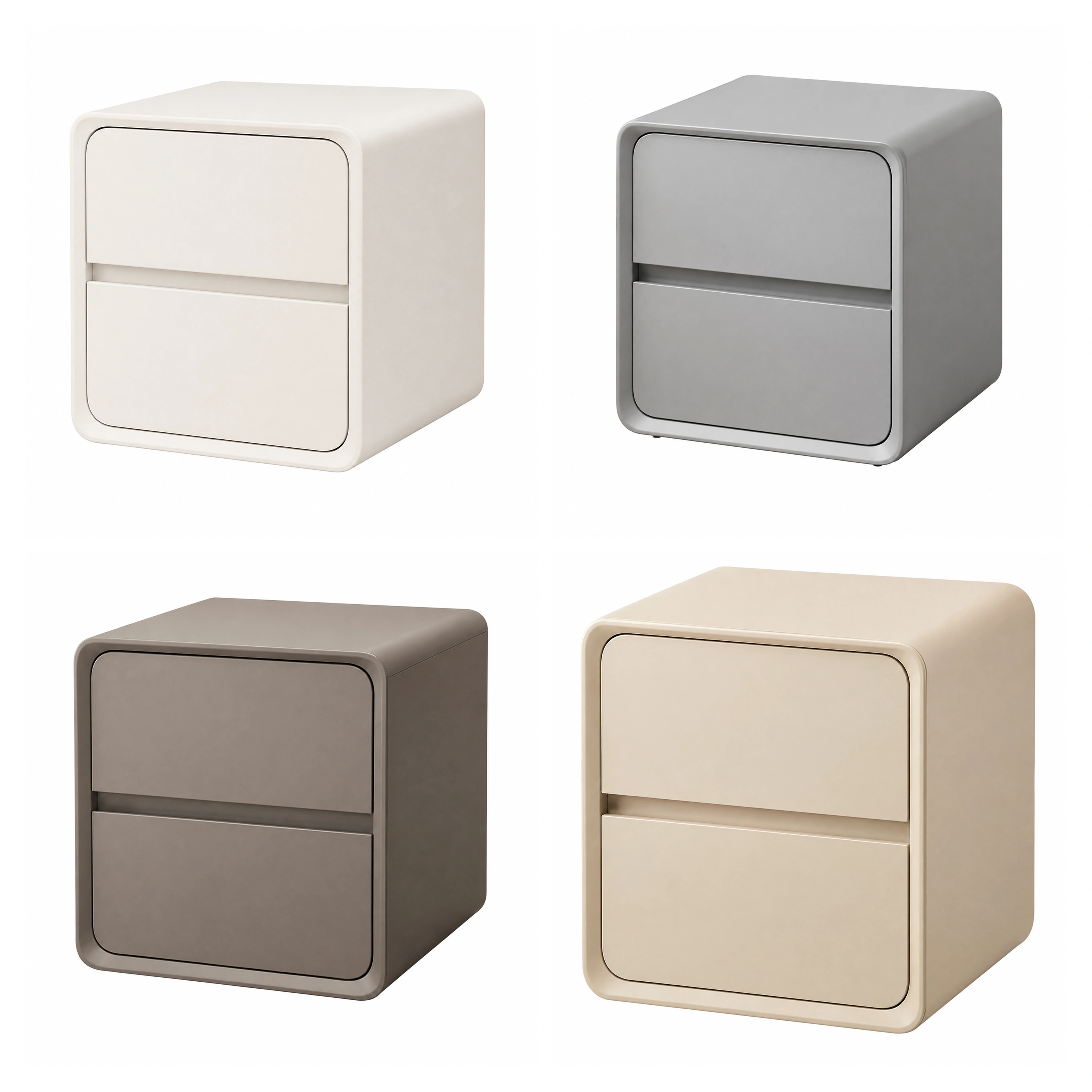 Mesa de Noche 40×40×47cm Tablero de Densidad (MDF) Surtido